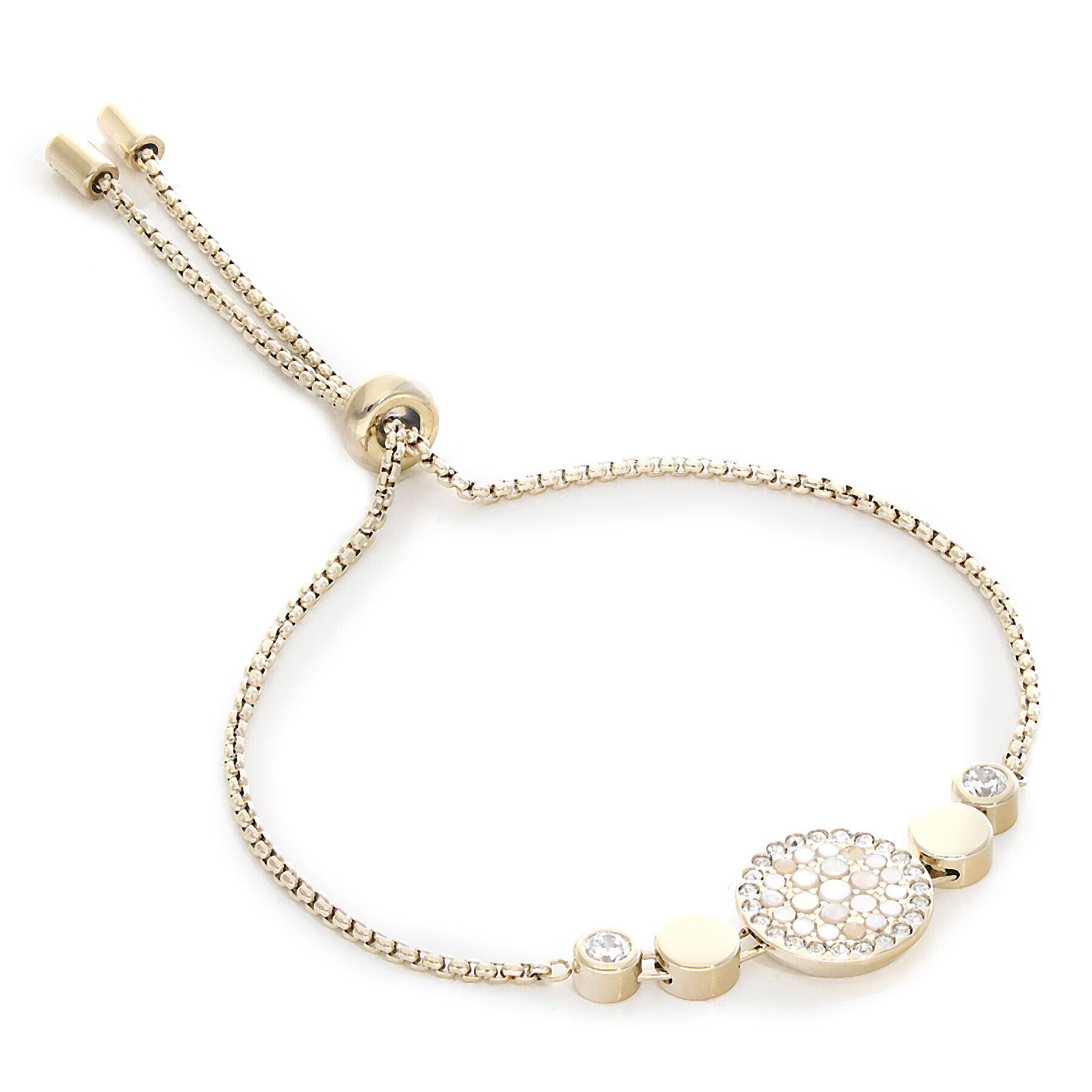 Fossil Гривна White Mosaic JF03252710 Златист - Pepit.bg