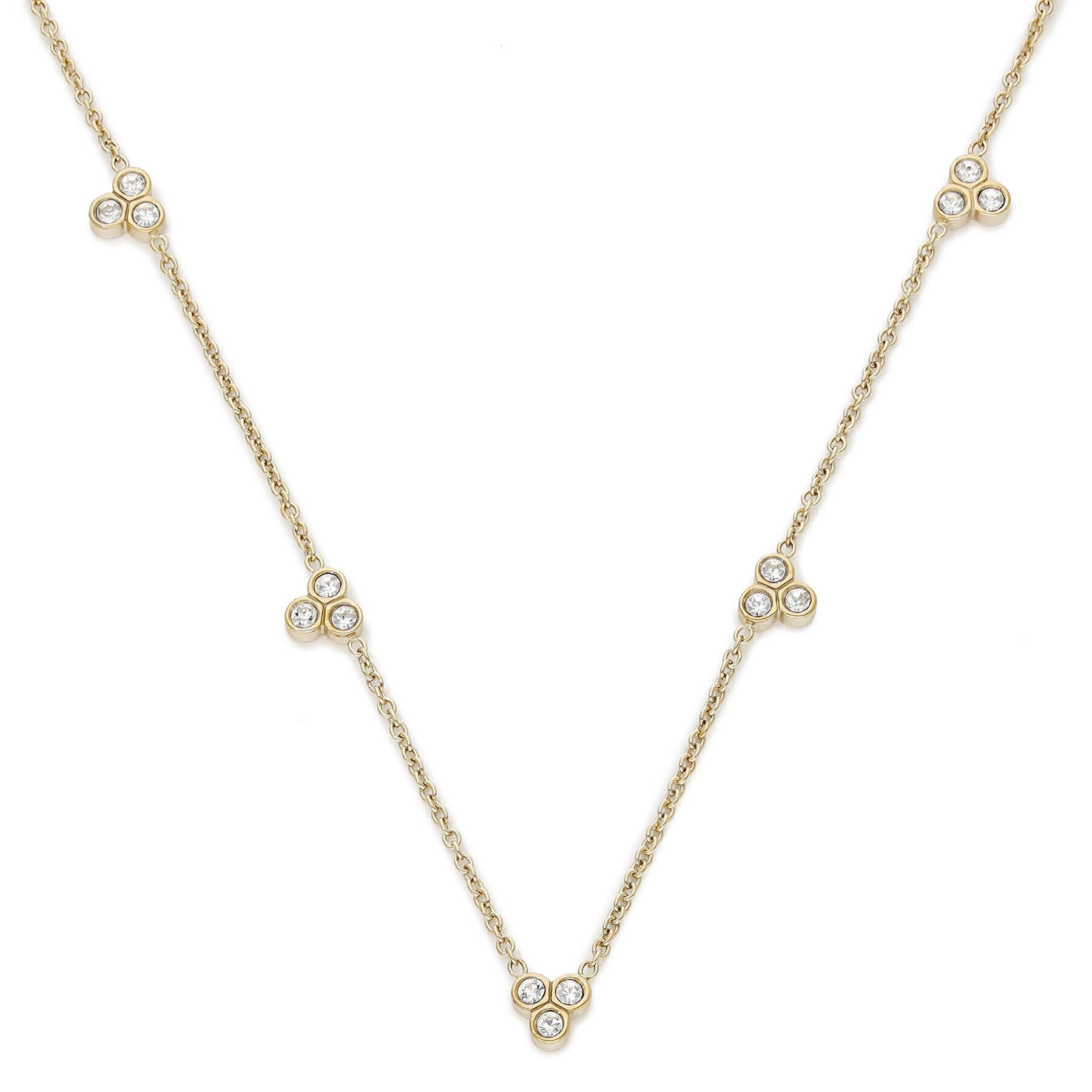 Fossil Колие Trio Glitz JF04115710 Златист - Pepit.bg