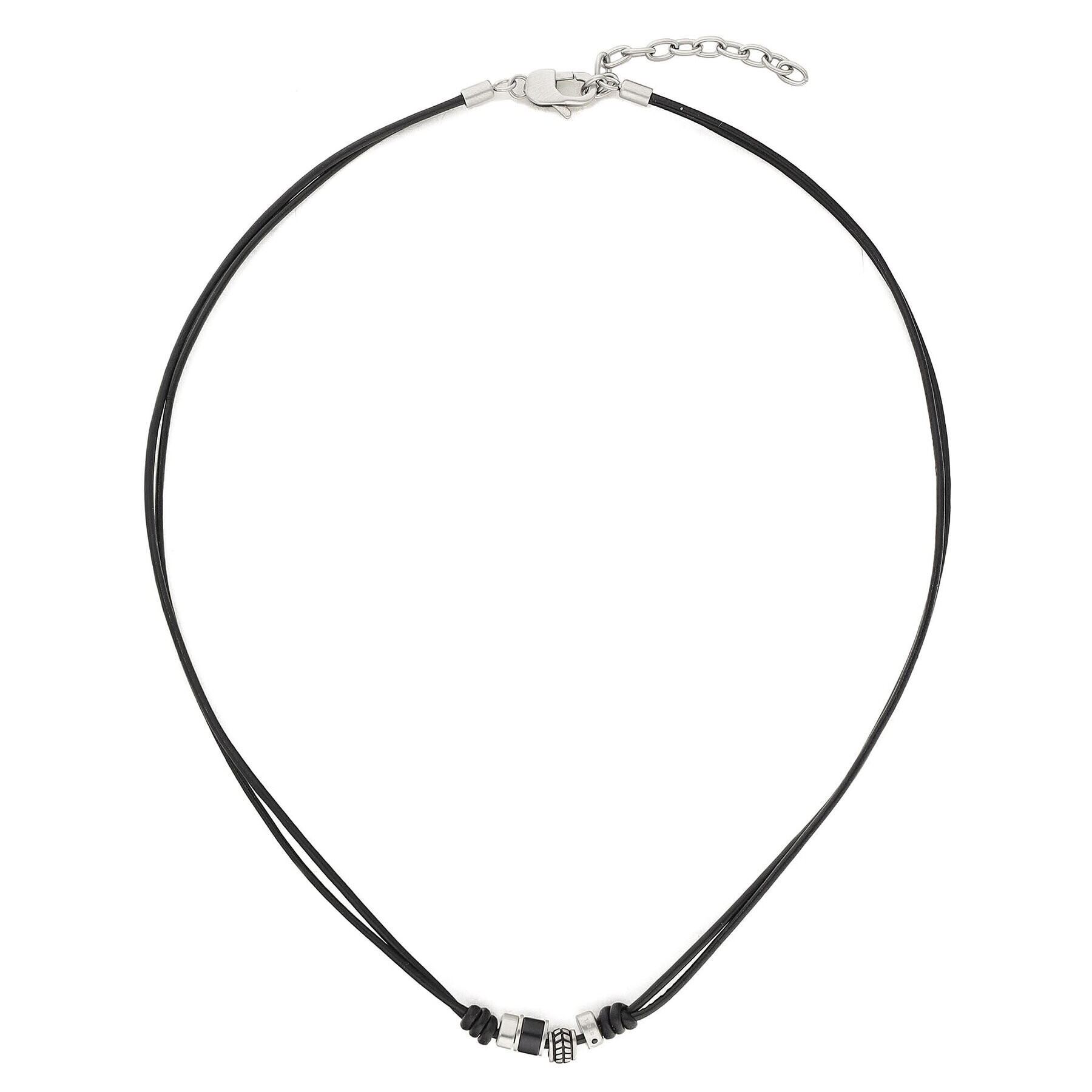 Fossil Колие Vintage Casual JF04090040 Черен - Pepit.bg