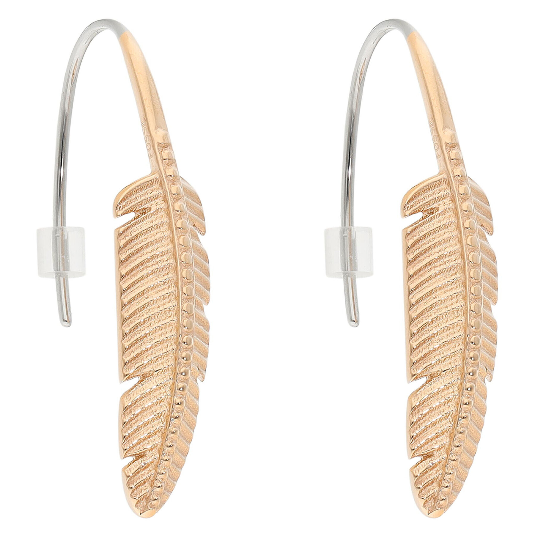 Fossil Обици Feathers JF03668791 Златист - Pepit.bg