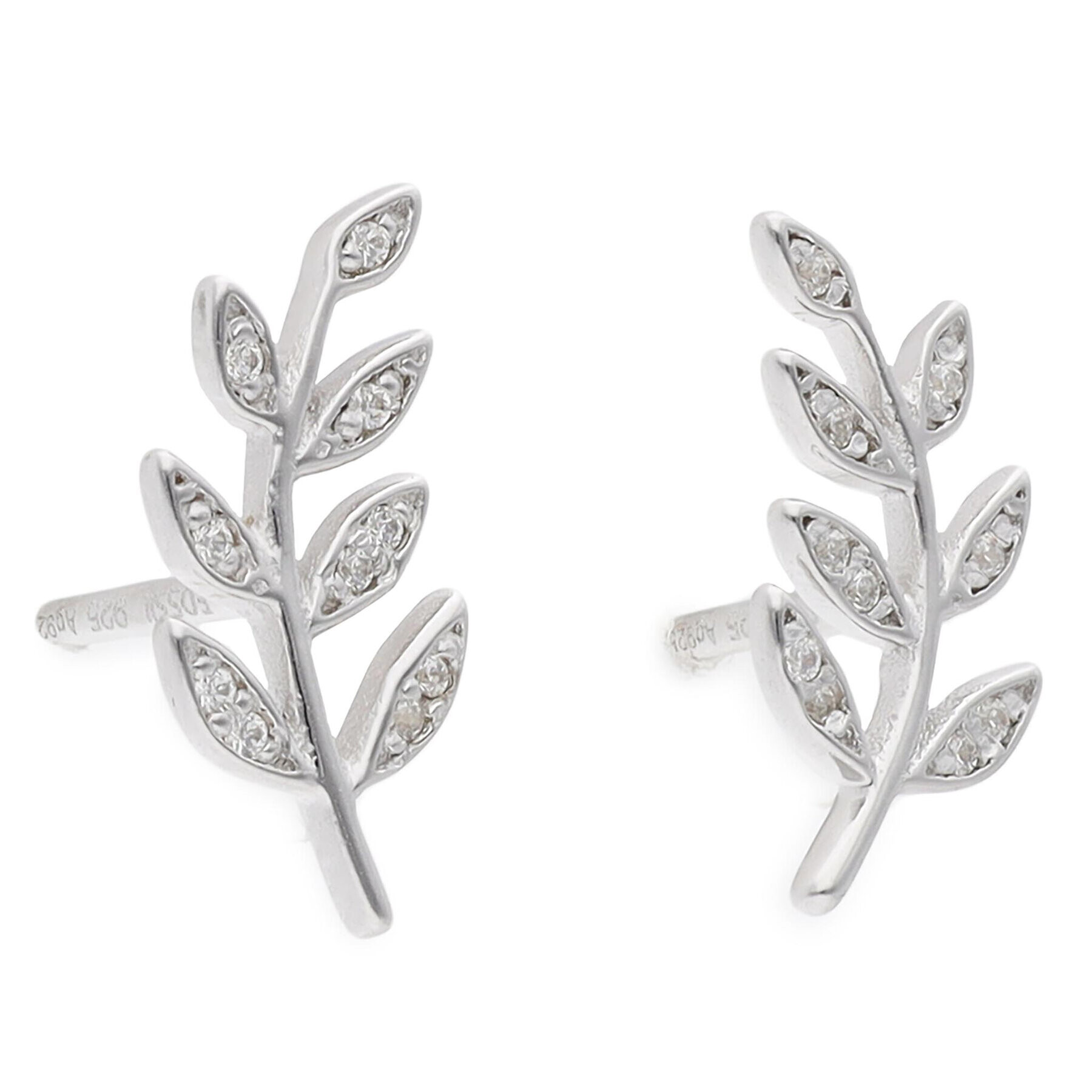 Fossil Обици Olive Branch JFS00483040 Сребрист - Pepit.bg
