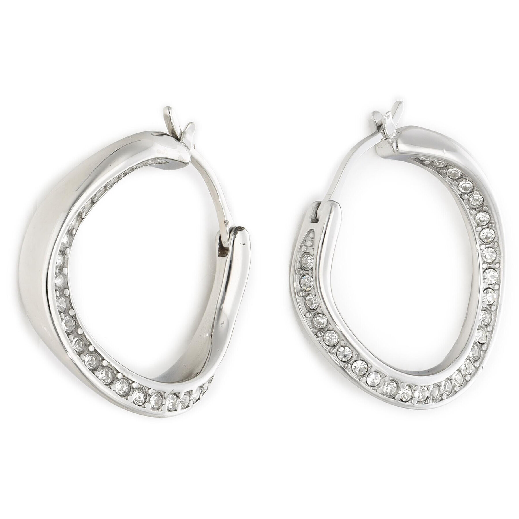Fossil Обици Twist JF01144040 Сребрист - Pepit.bg