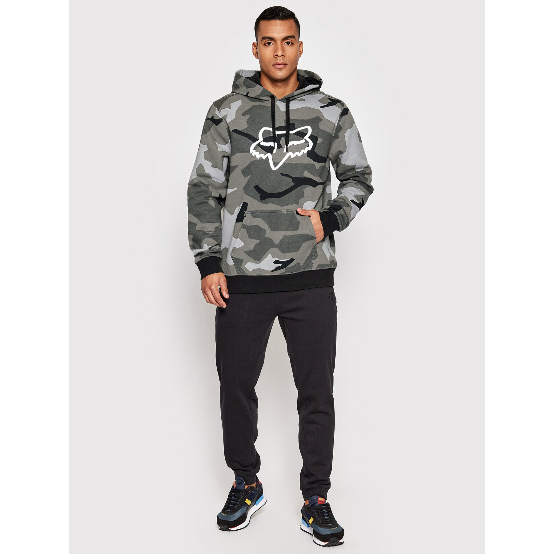 Fox Racing Суитшърт Legacy Fox Head 29355 Сив Regular Fit - Pepit.bg
