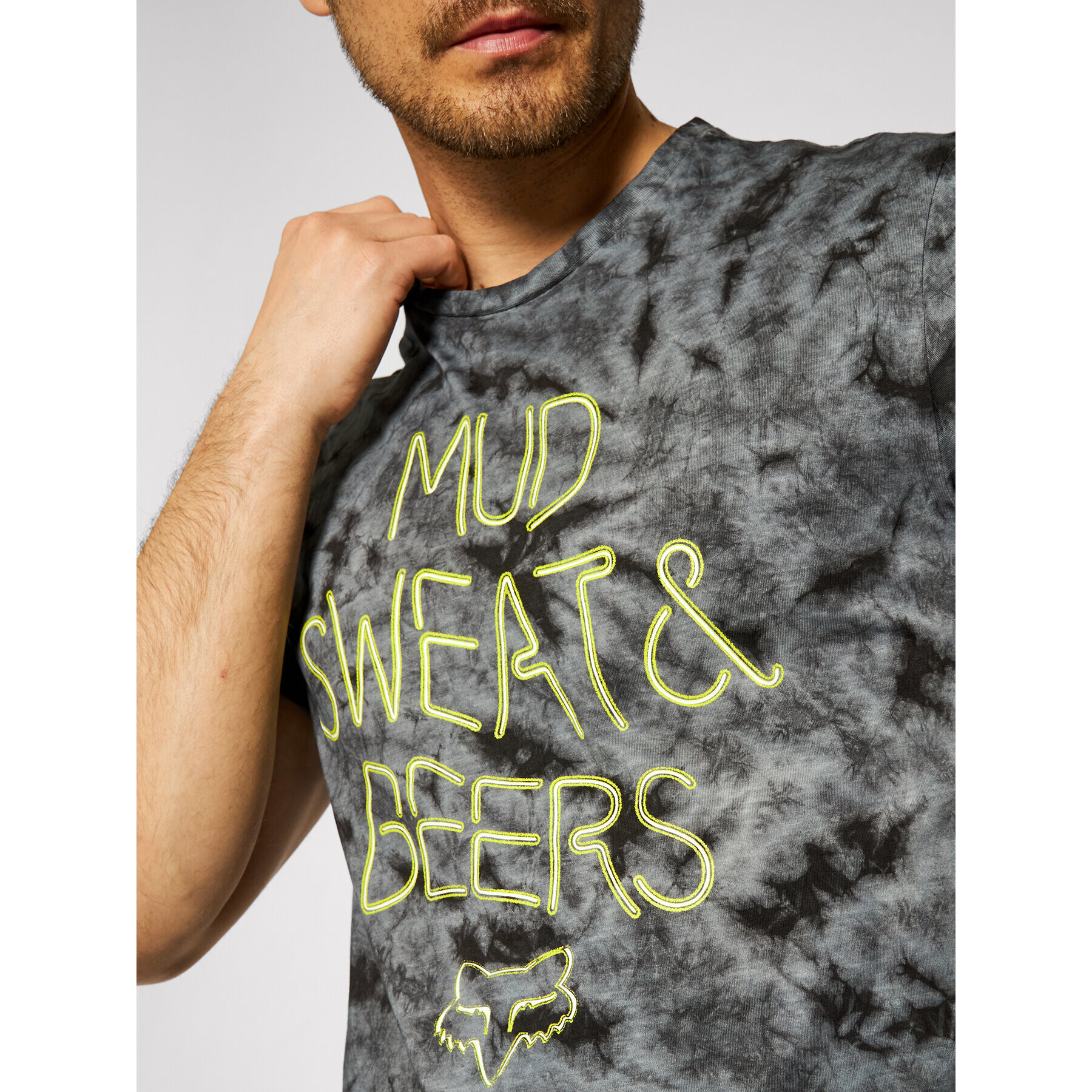 Fox Racing Тишърт Down N Dirty 26981 Сив Regular Fit - Pepit.bg