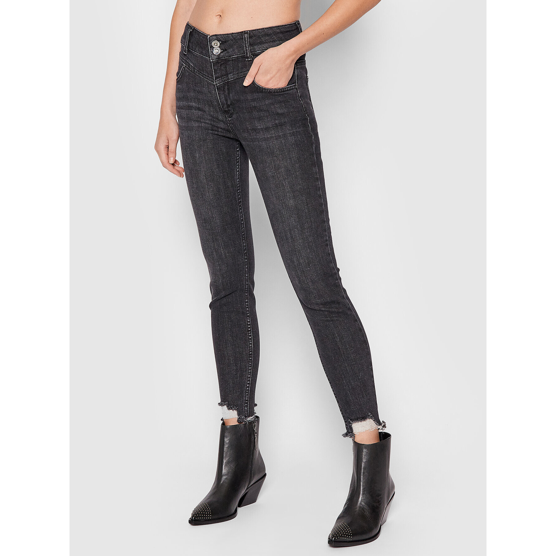 Fracomina Дънки FP21WV7003D40901 Черен Skinny Fit - Pepit.bg