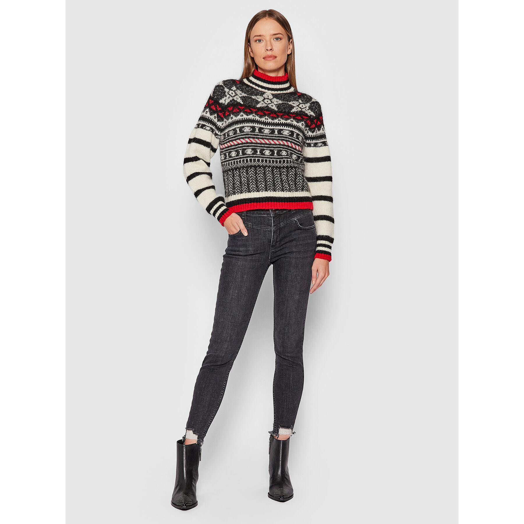 Fracomina Дънки FP21WV7003D40901 Черен Skinny Fit - Pepit.bg