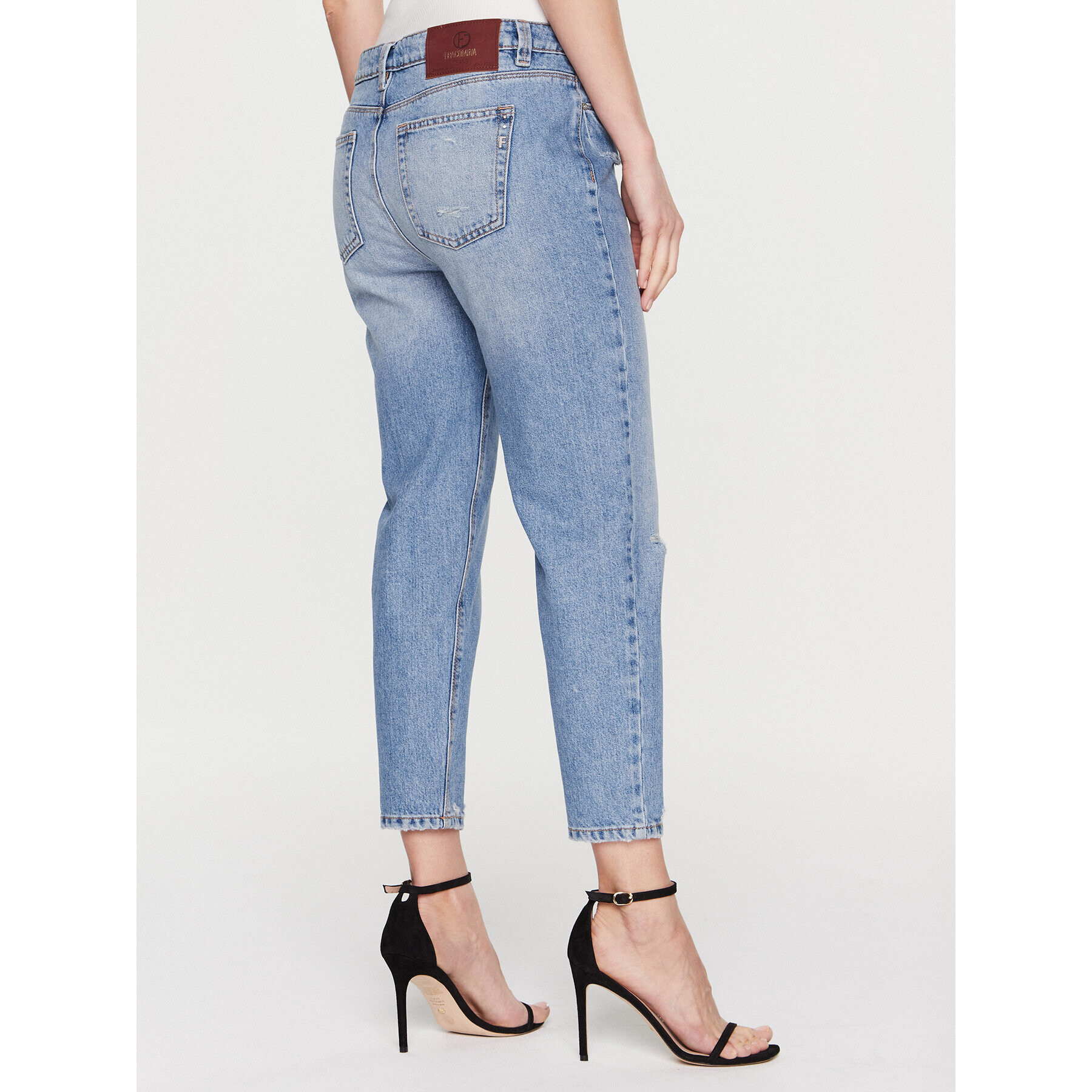 Fracomina Дънки FP23SV5002D41902 Син Boyfriend Fit - Pepit.bg