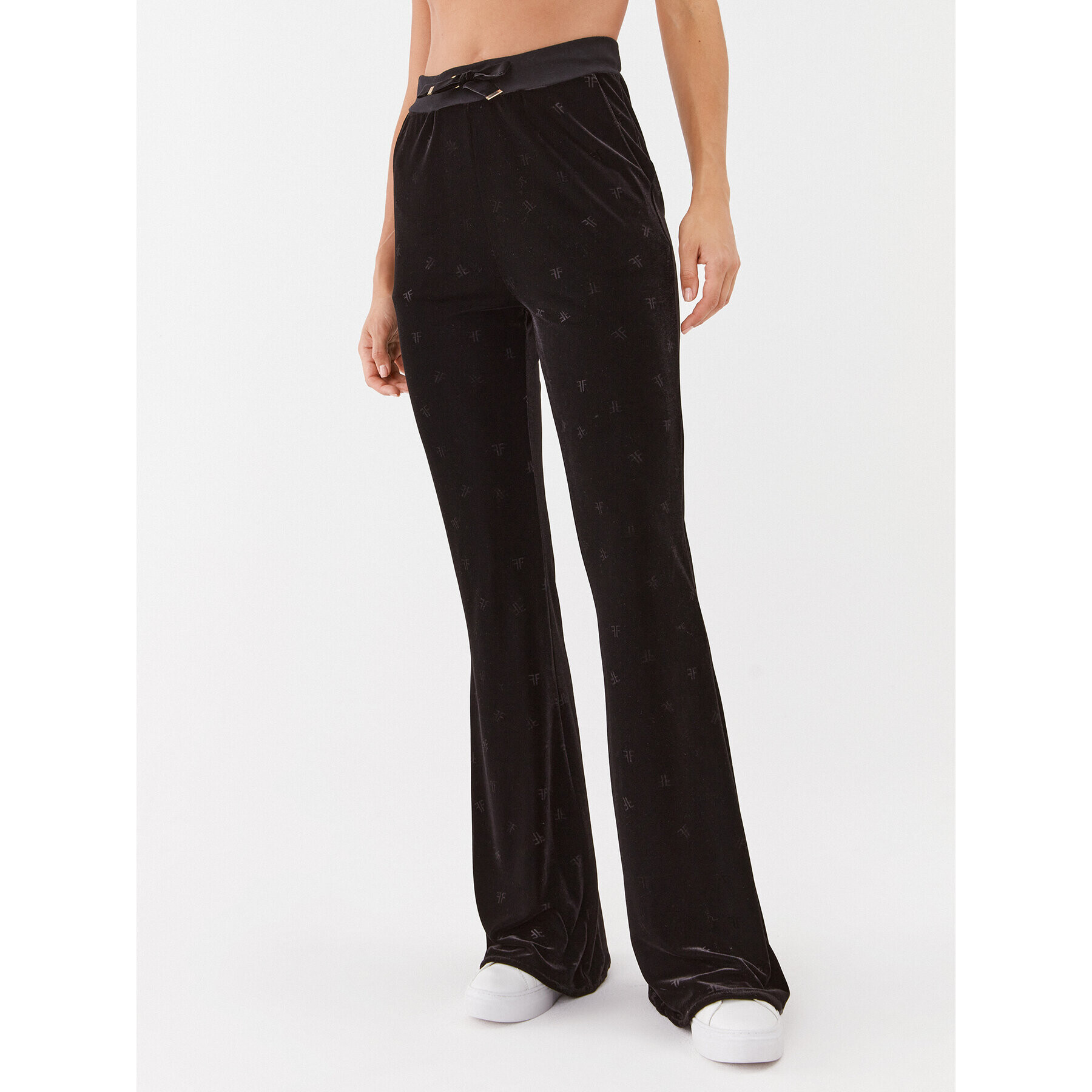 Fracomina Долнище анцуг FR23WVA016F44101 Черен Relaxed Fit - Pepit.bg