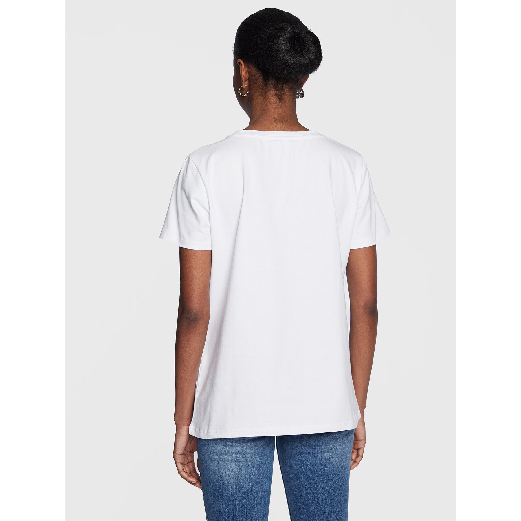 Fracomina Тишърт FP23ST3003J401N5 Бял Regular Fit - Pepit.bg