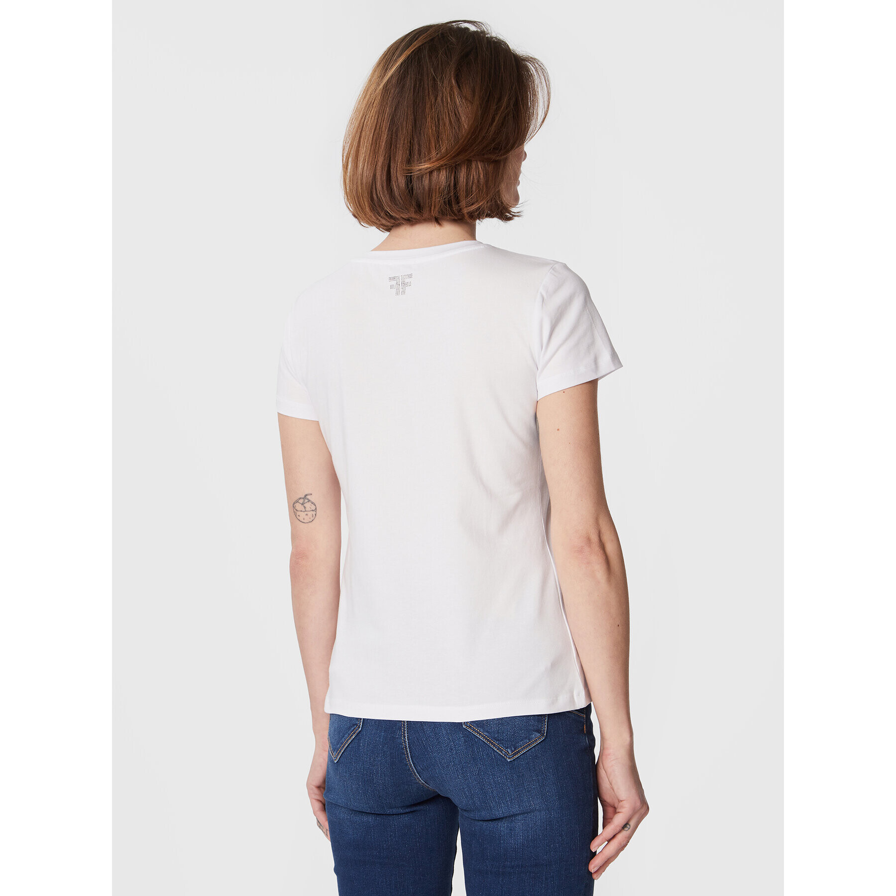 Fracomina Тишърт FR23ST3004J40111 Бял Regular Fit - Pepit.bg