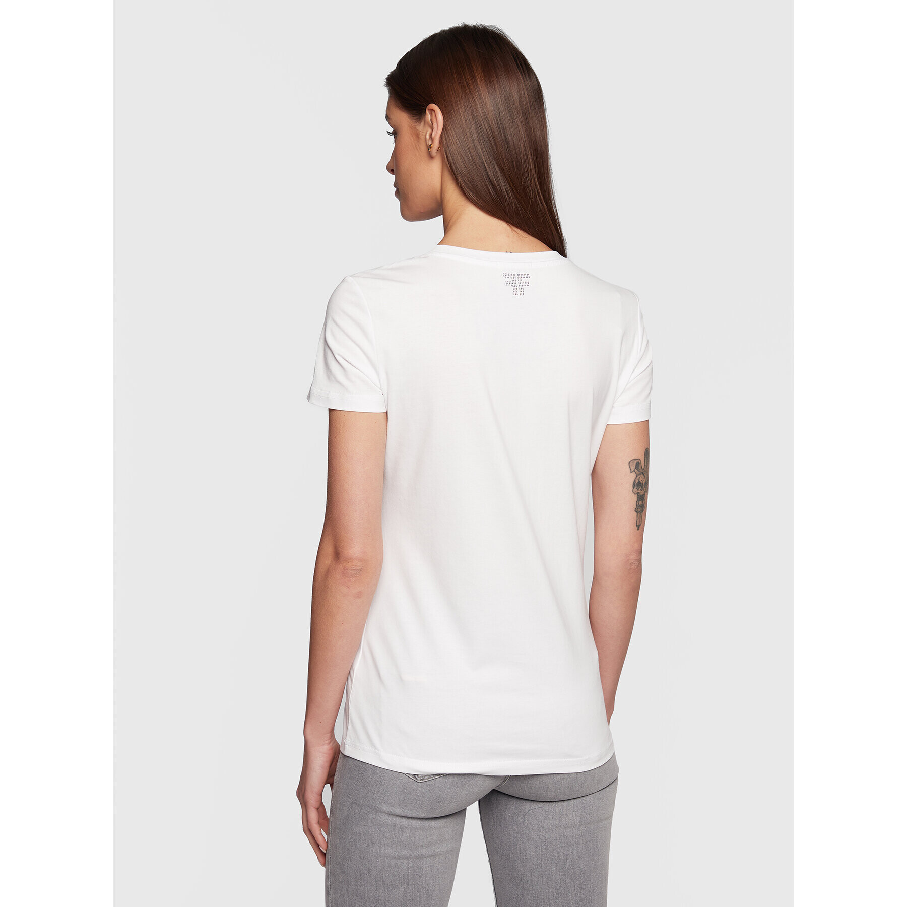 Fracomina Тишърт FR23ST3014J40109 Бял Regular Fit - Pepit.bg