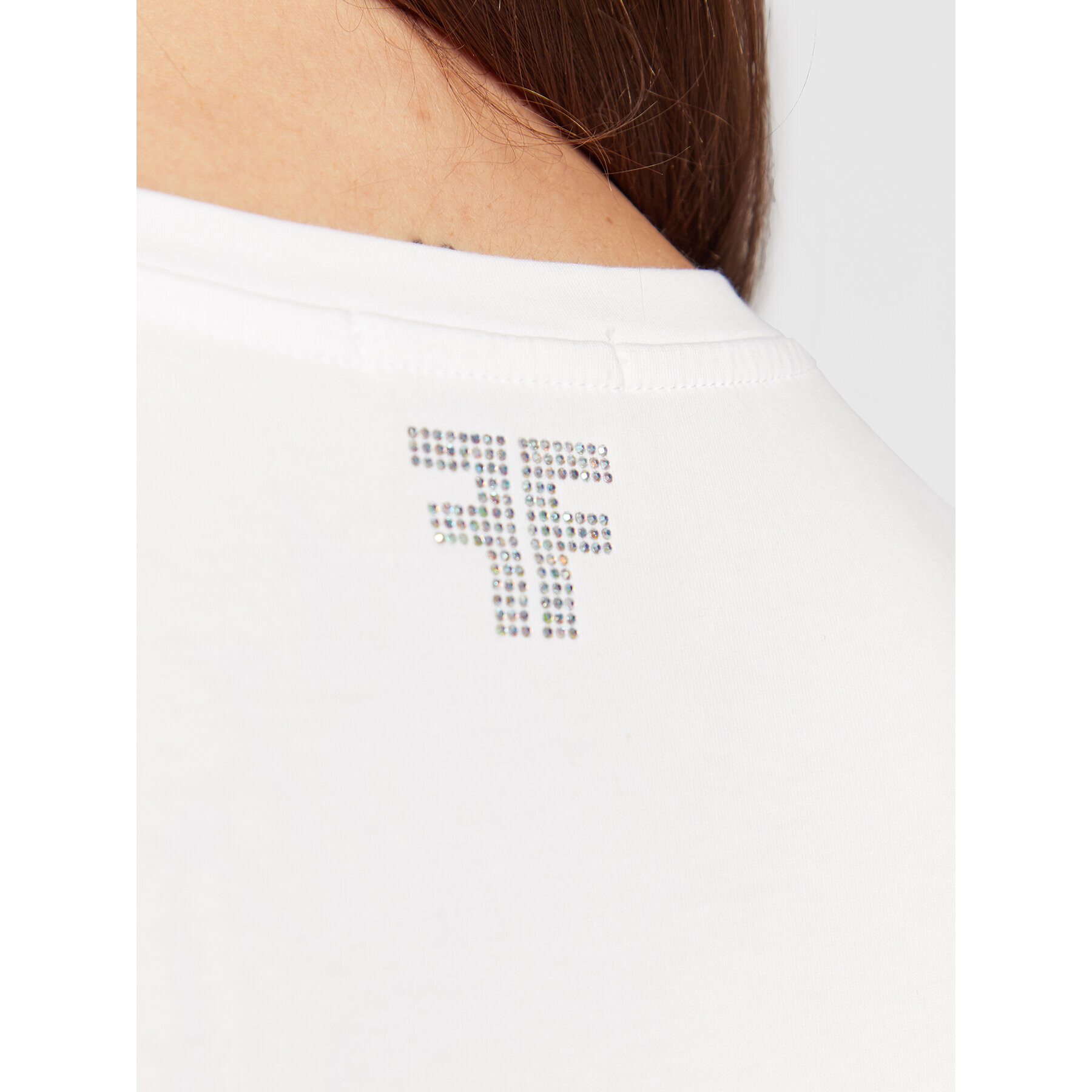 Fracomina Тишърт FR23ST3014J40109 Бял Regular Fit - Pepit.bg