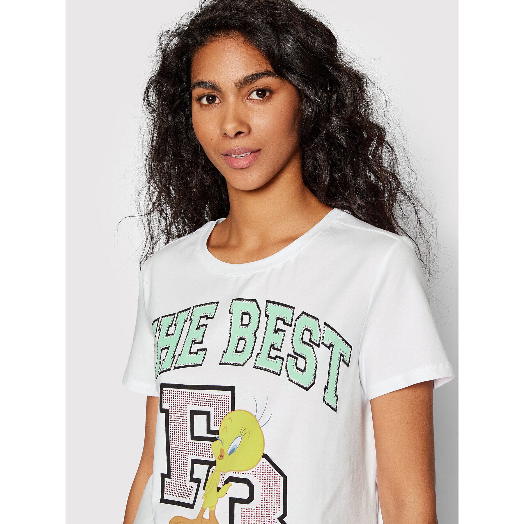 Fracomina Тишърт LOONEY TUNES FD22ST3003J40108 Бял Regular Fit - Pepit.bg