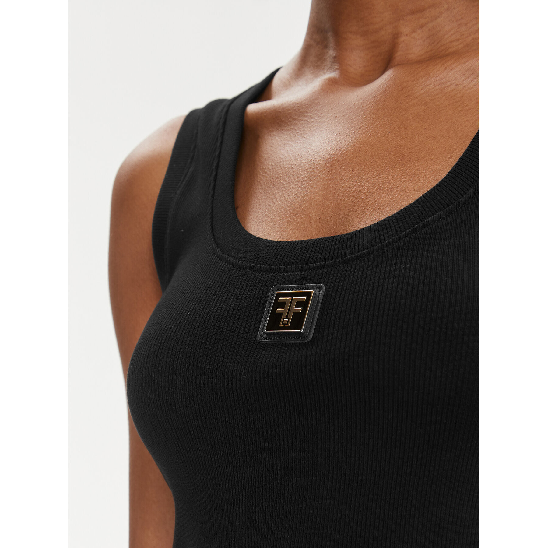 Fracomina топ FP24ST2001J464N5 Черен Regular Fit - Pepit.bg