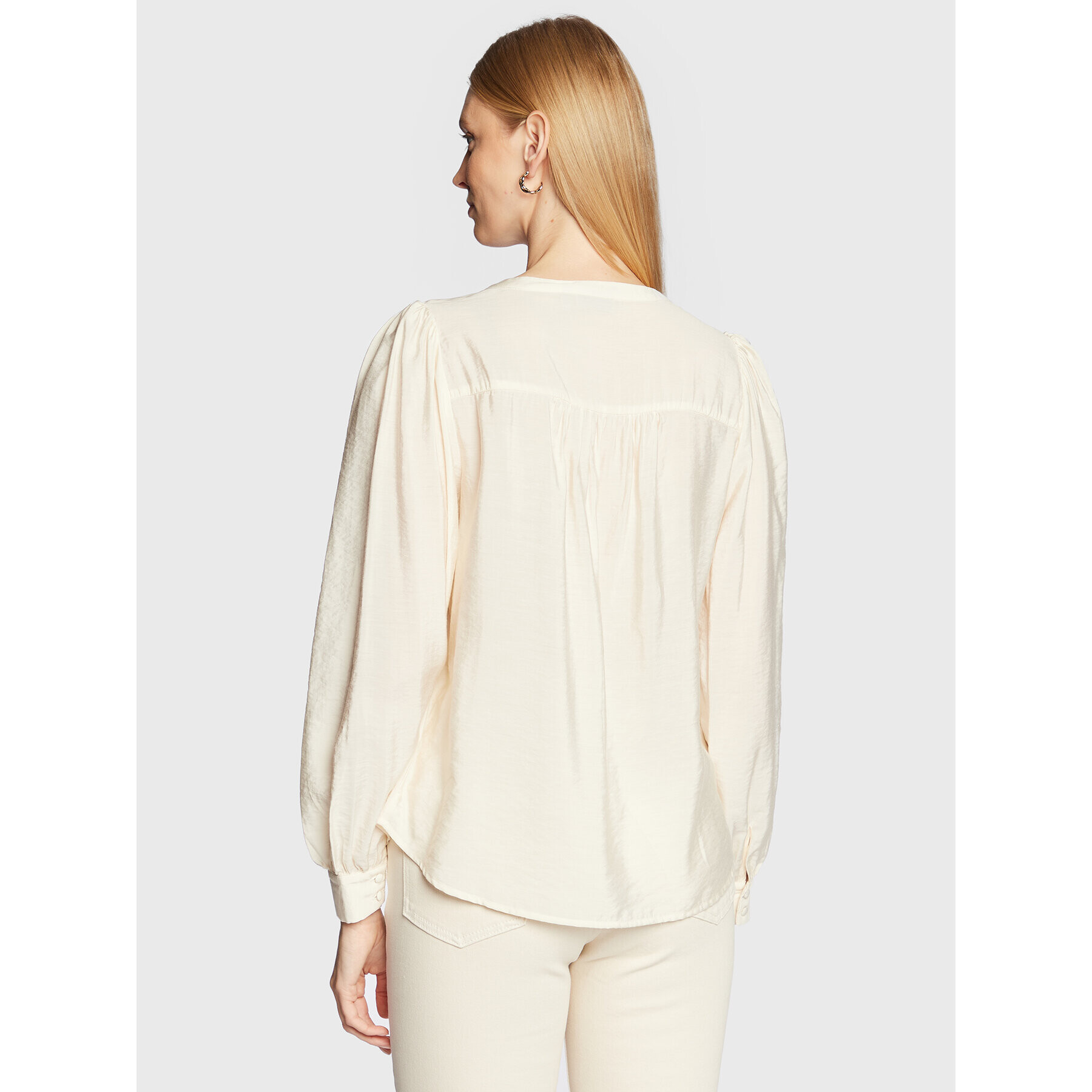 Fransa Блуза Frida 20611174 Екрю Regular Fit - Pepit.bg