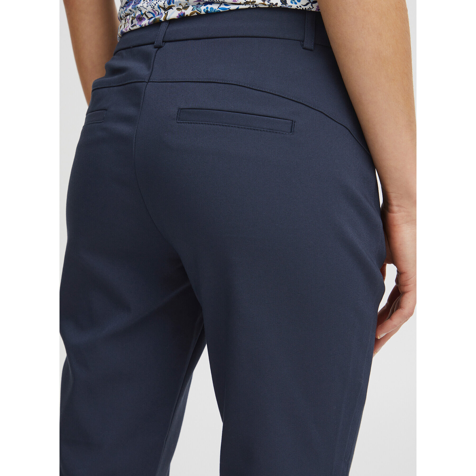Fransa Чино панталони 20610983 Тъмносин Curvy Fit - Pepit.bg