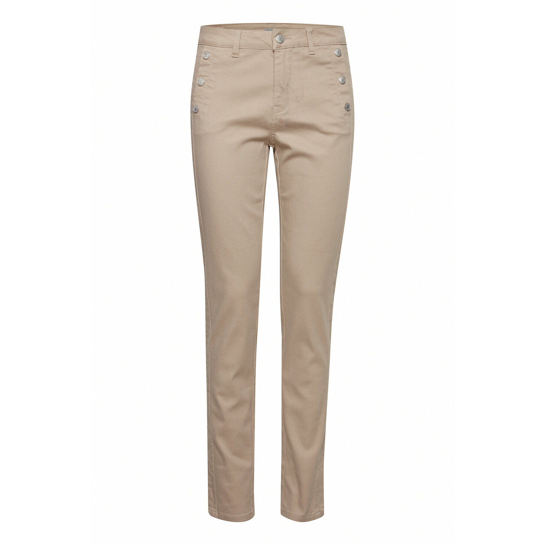 Fransa Дънки 20607793 Бежов Slim Fit - Pepit.bg