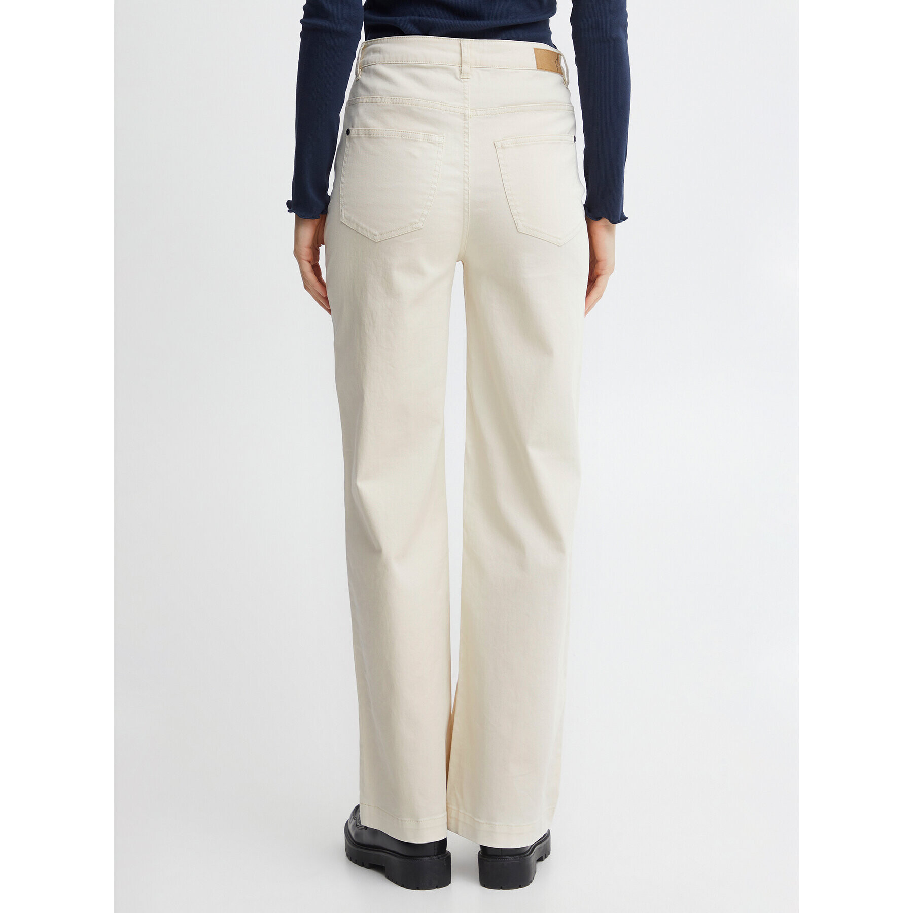 Fransa Дънки 20611759 Екрю Relaxed Fit - Pepit.bg