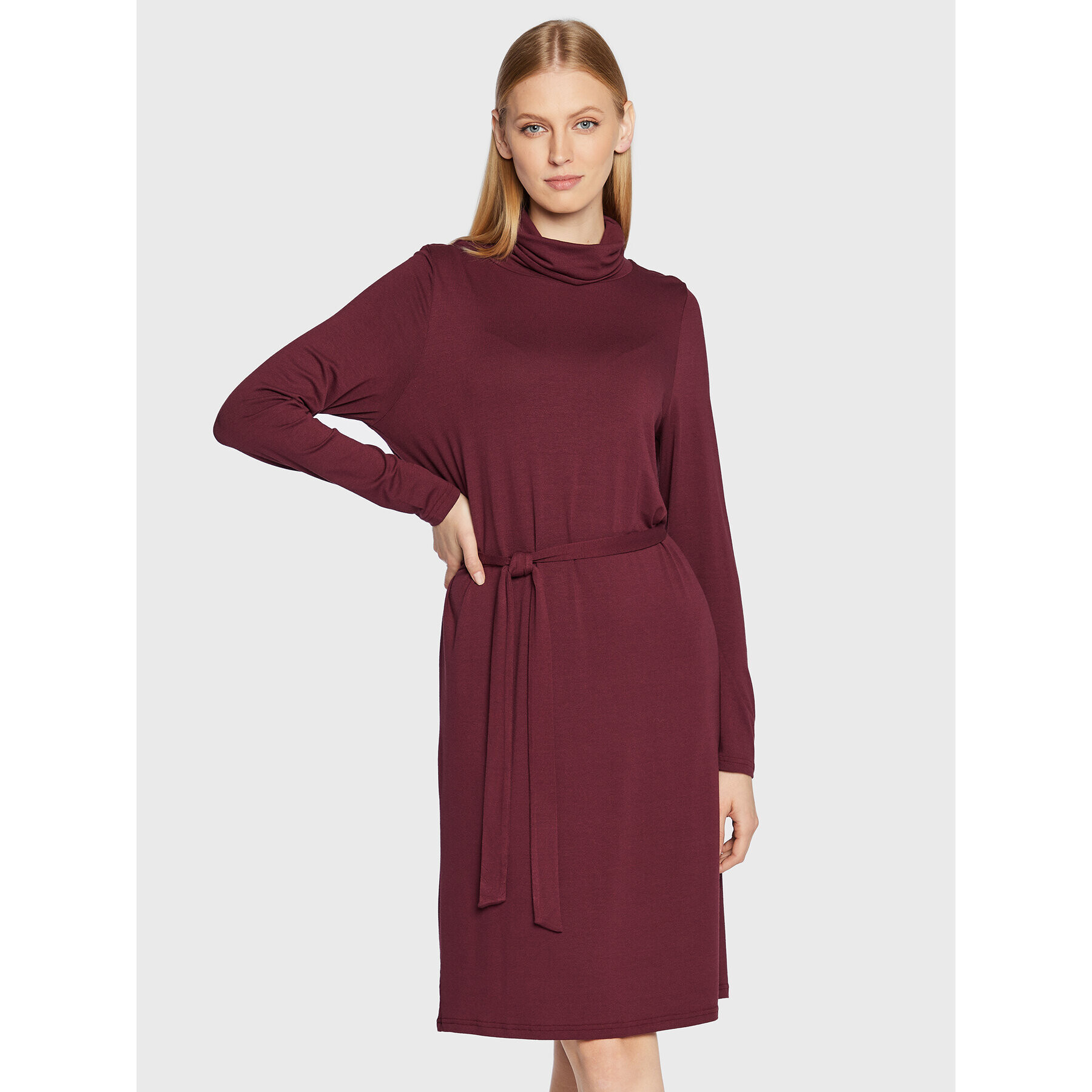 Fransa Ежедневна рокля Frann 20611250 Бордо Regular Fit - Pepit.bg