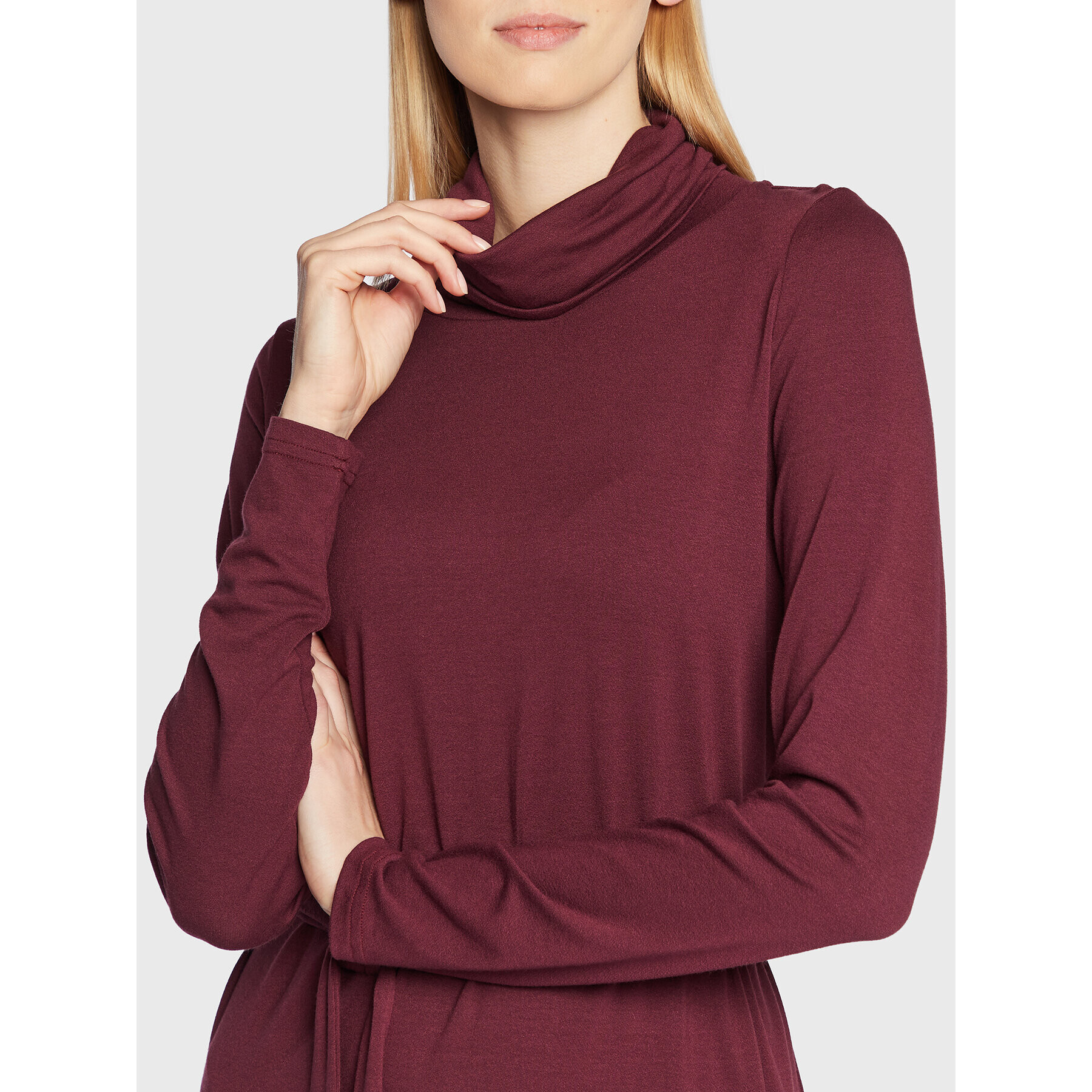 Fransa Ежедневна рокля Frann 20611250 Бордо Regular Fit - Pepit.bg