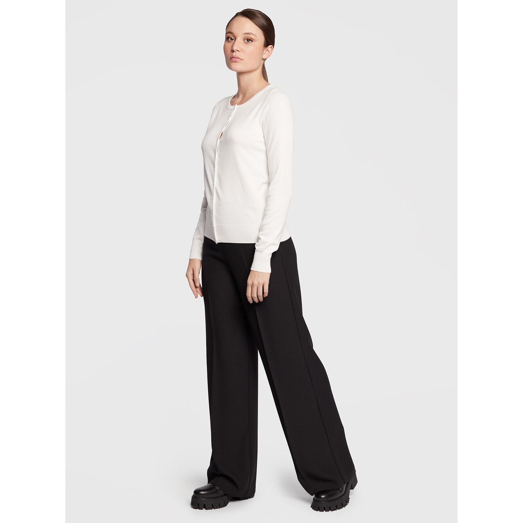 Fransa Кардиган Zubasic 60 20604187 Бял Regular Fit - Pepit.bg