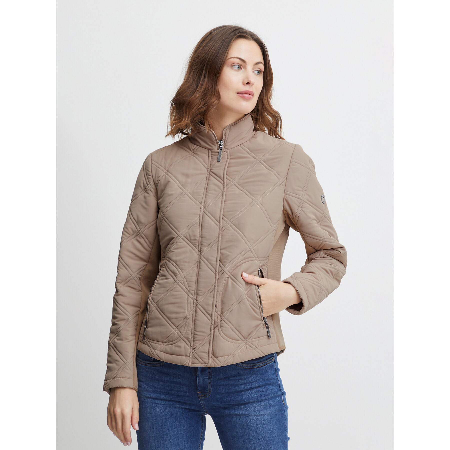 Fransa Преходно яке 20611643 Бежов Regular Fit - Pepit.bg