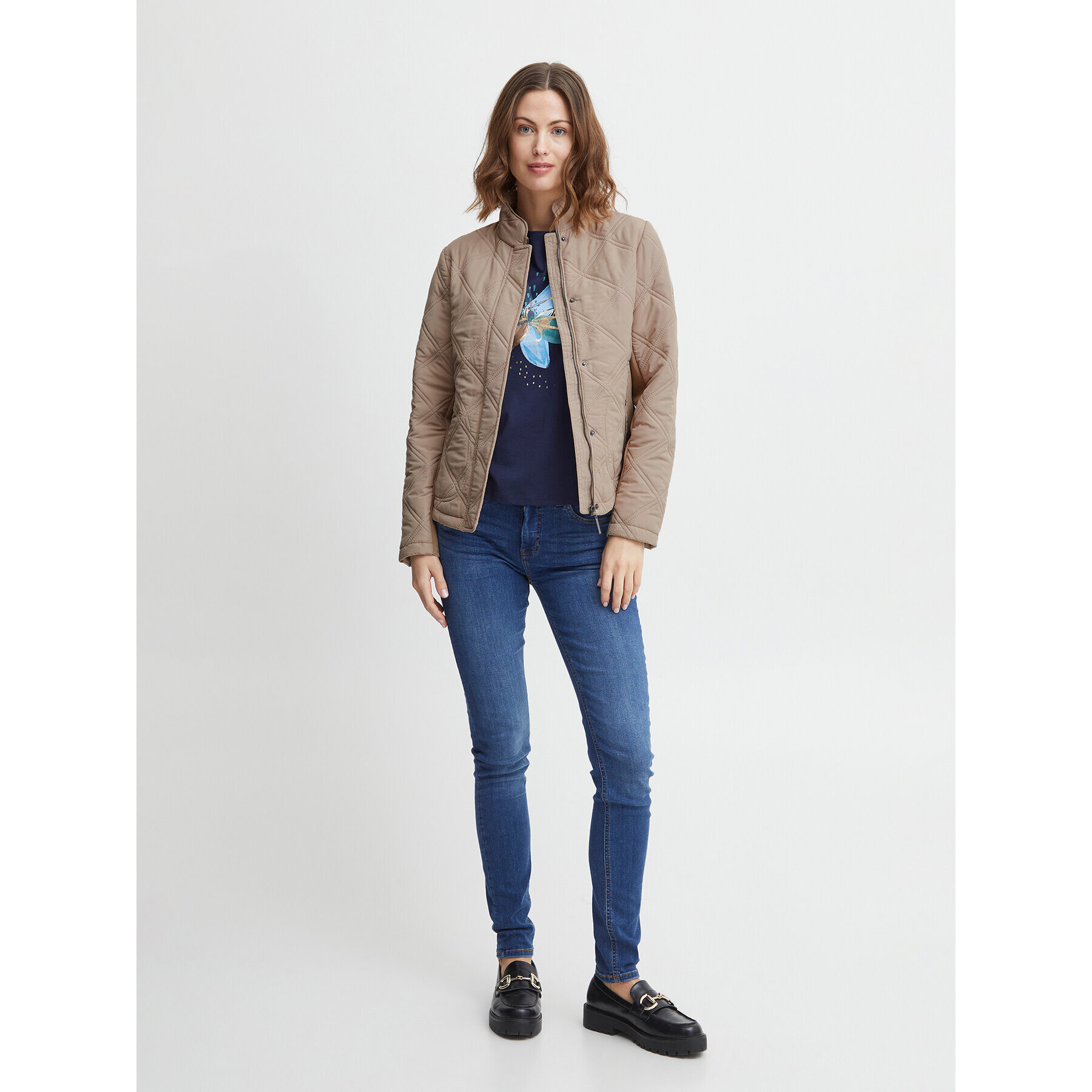 Fransa Преходно яке 20611643 Бежов Regular Fit - Pepit.bg