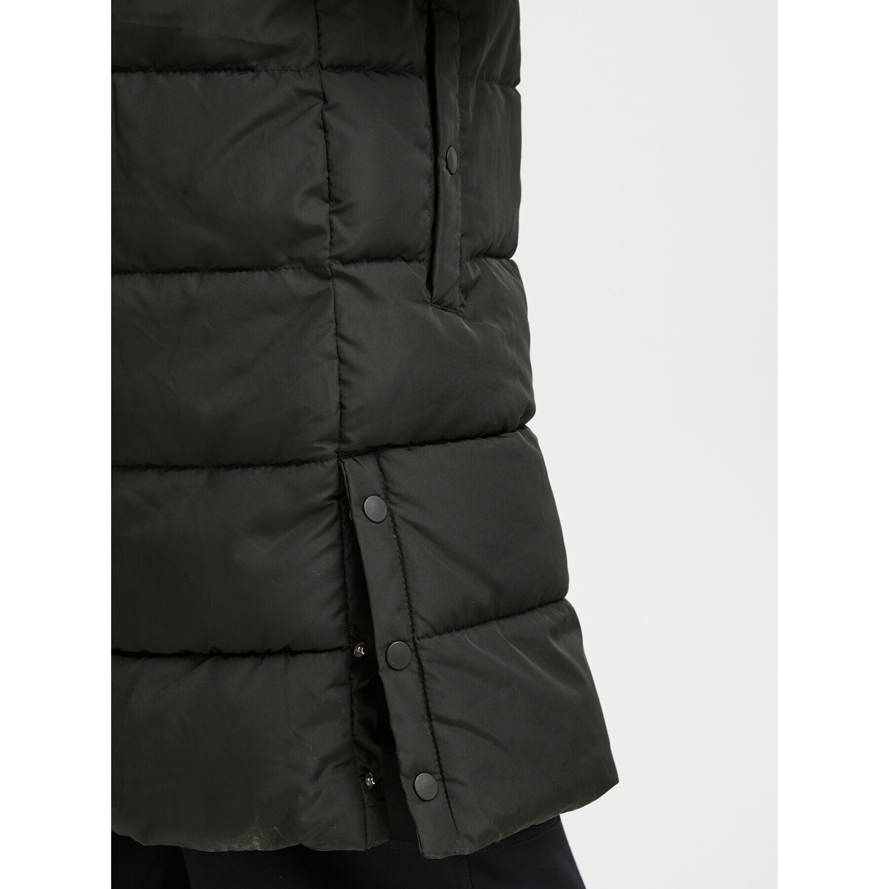 Fransa Пухено яке 20612163 Черен Regular Fit - Pepit.bg