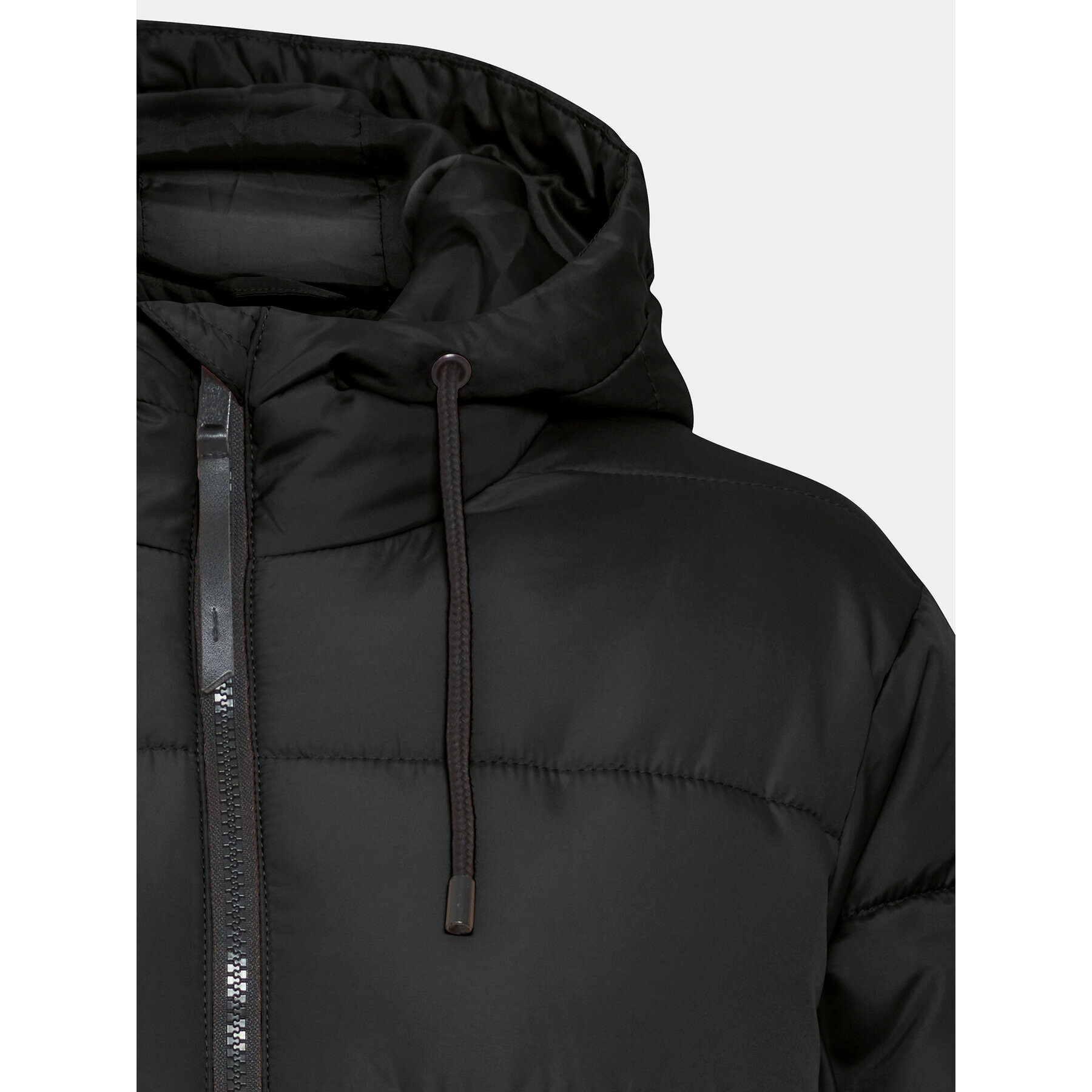 Fransa Пухено яке 20612163 Черен Regular Fit - Pepit.bg