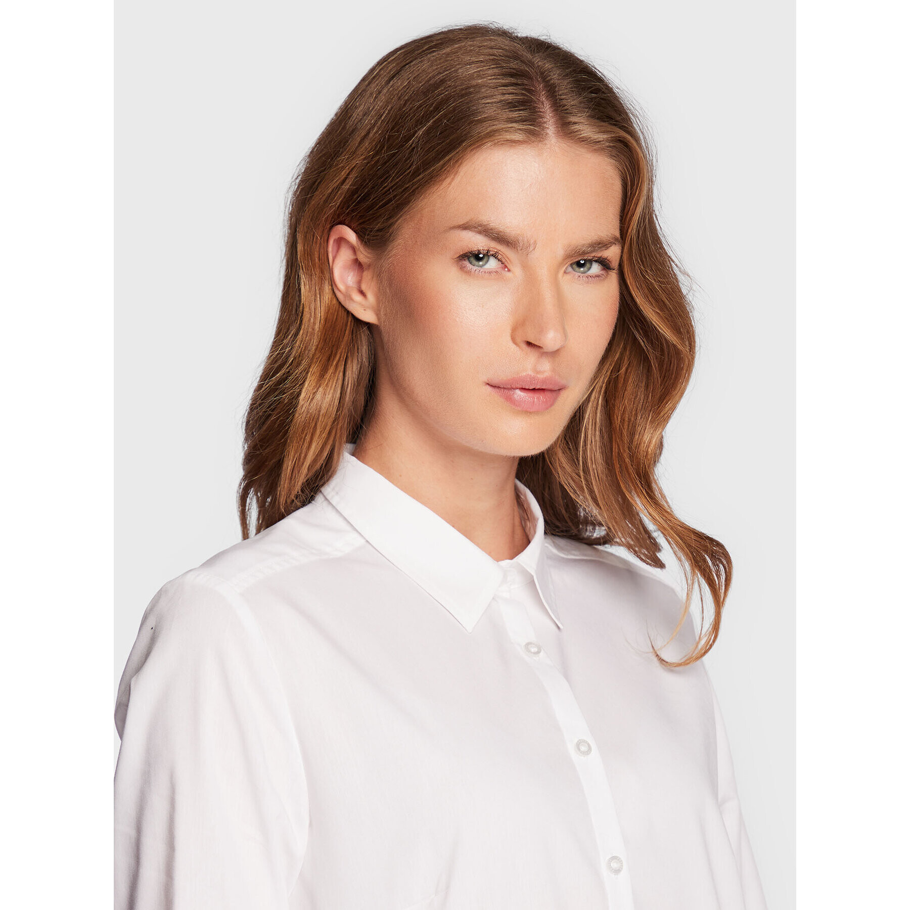 Fransa Риза 20600181 Бял Regular Fit - Pepit.bg