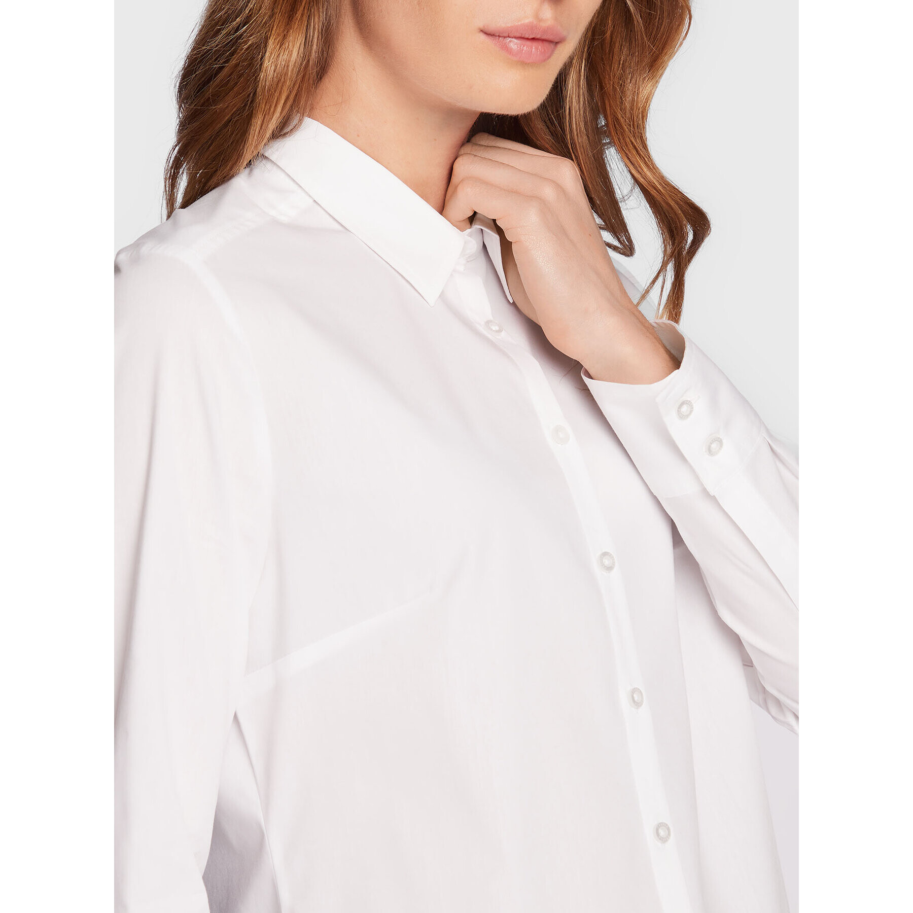 Fransa Риза 20600181 Бял Regular Fit - Pepit.bg