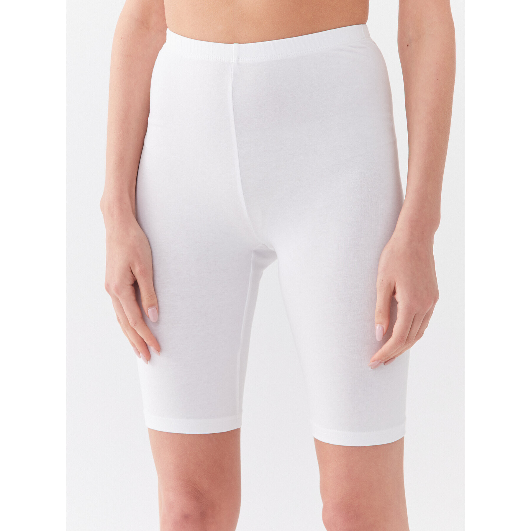 Fransa Спортни шорти 20601023 Бял Slim Fit - Pepit.bg