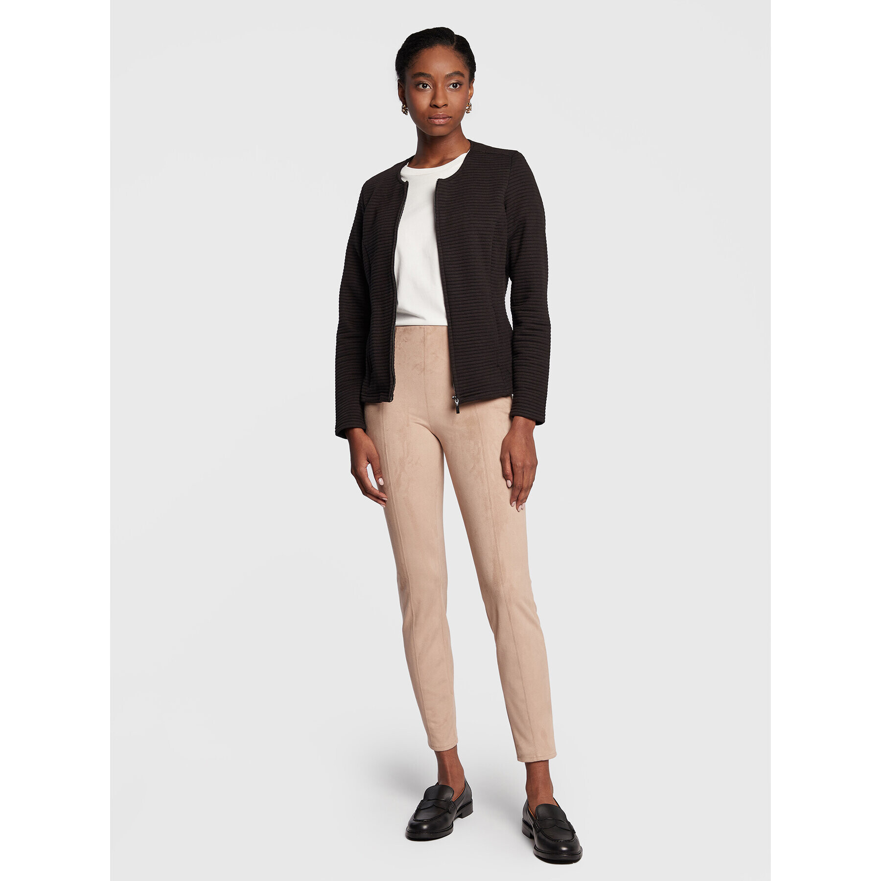 Fransa Суитшърт Cardi 20610999 Черен Regular Fit - Pepit.bg
