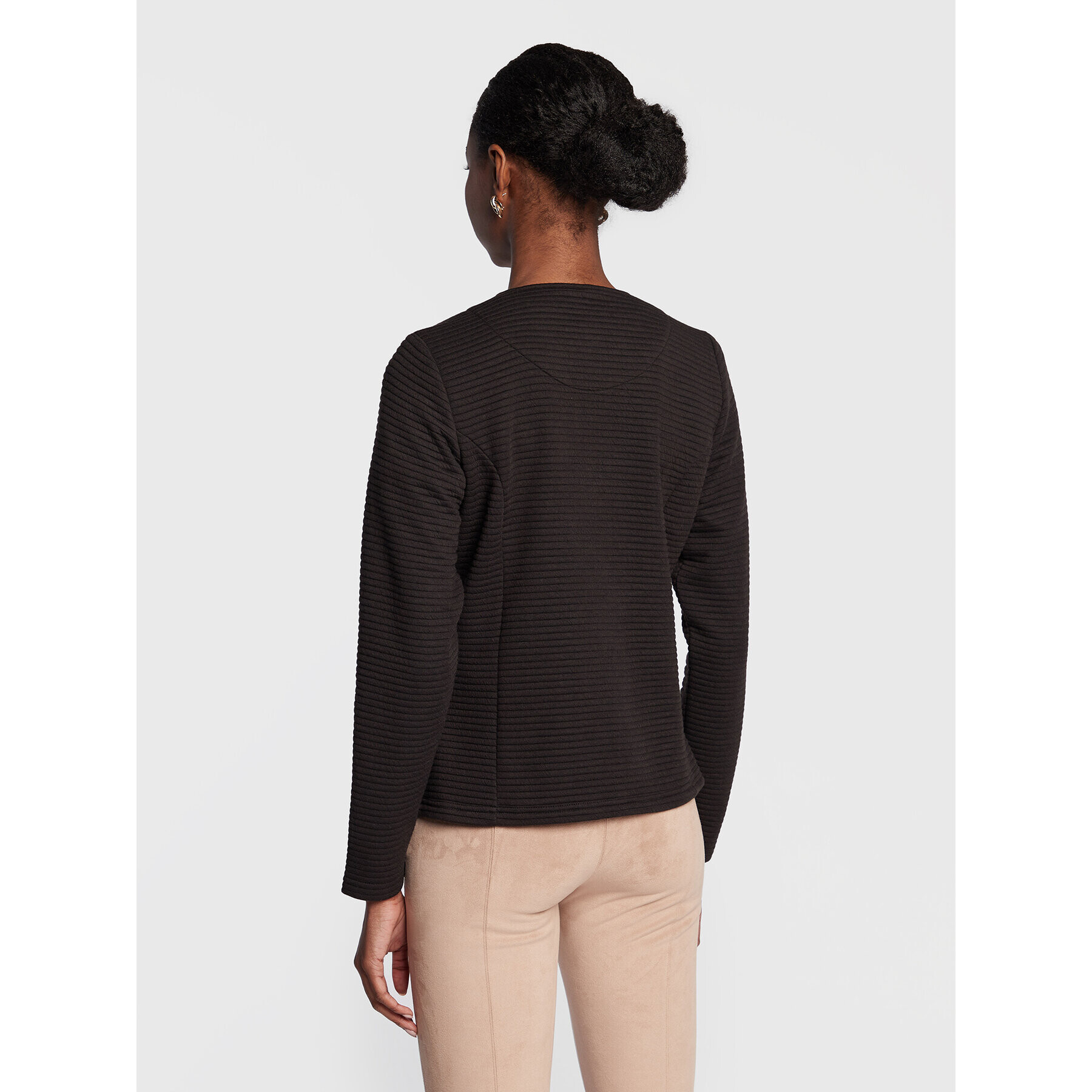 Fransa Суитшърт Cardi 20610999 Черен Regular Fit - Pepit.bg