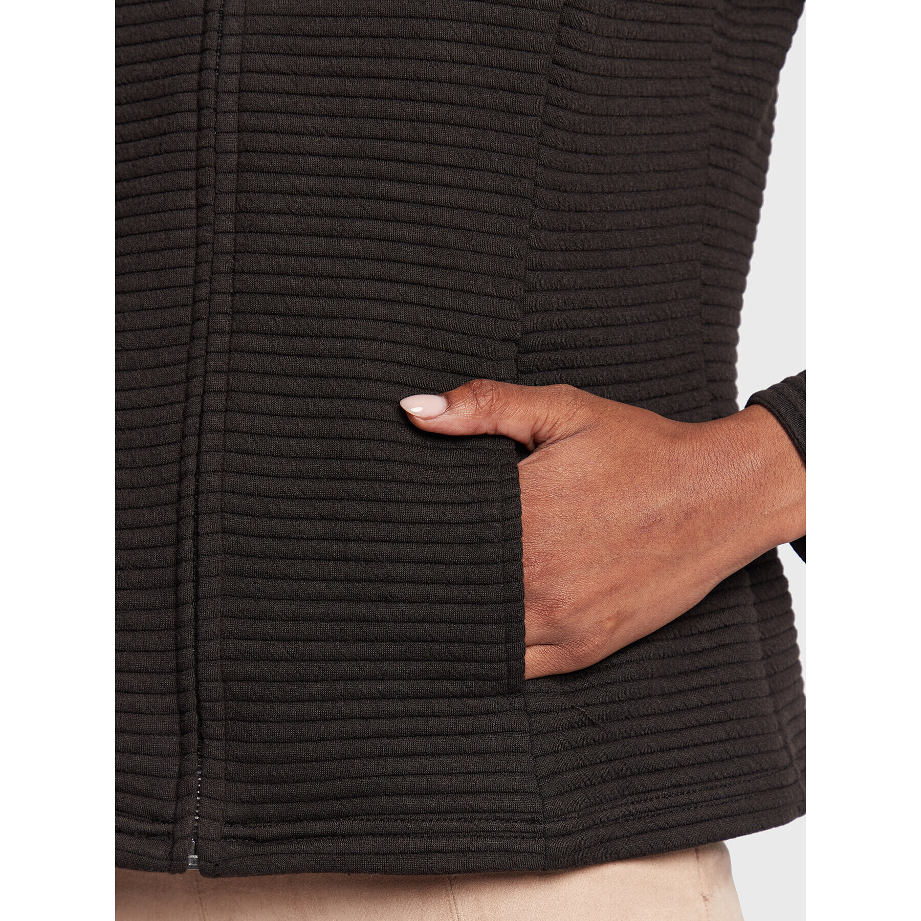 Fransa Суитшърт Cardi 20610999 Черен Regular Fit - Pepit.bg