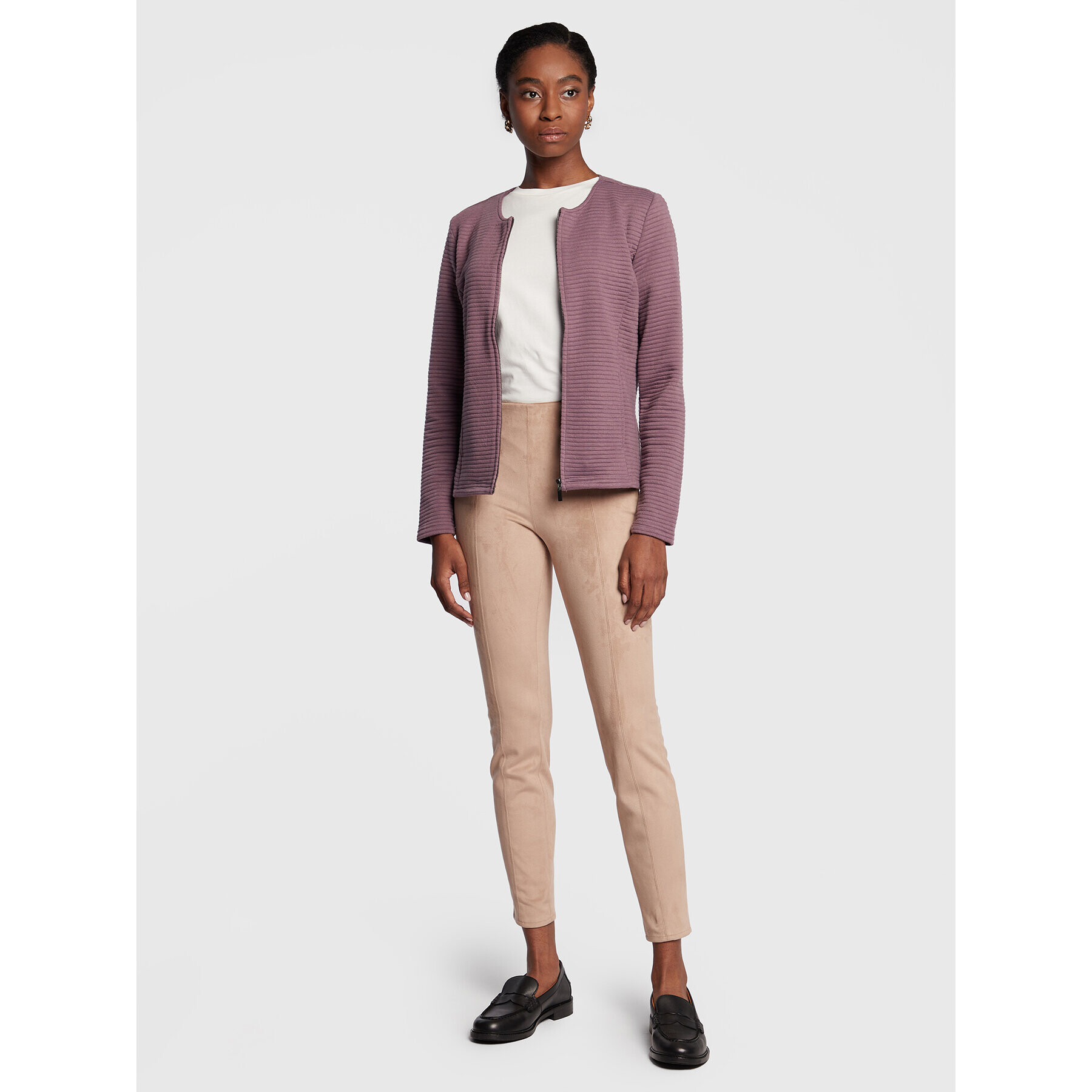 Fransa Суитшърт Cardi 20610999 Виолетов Regular Fit - Pepit.bg