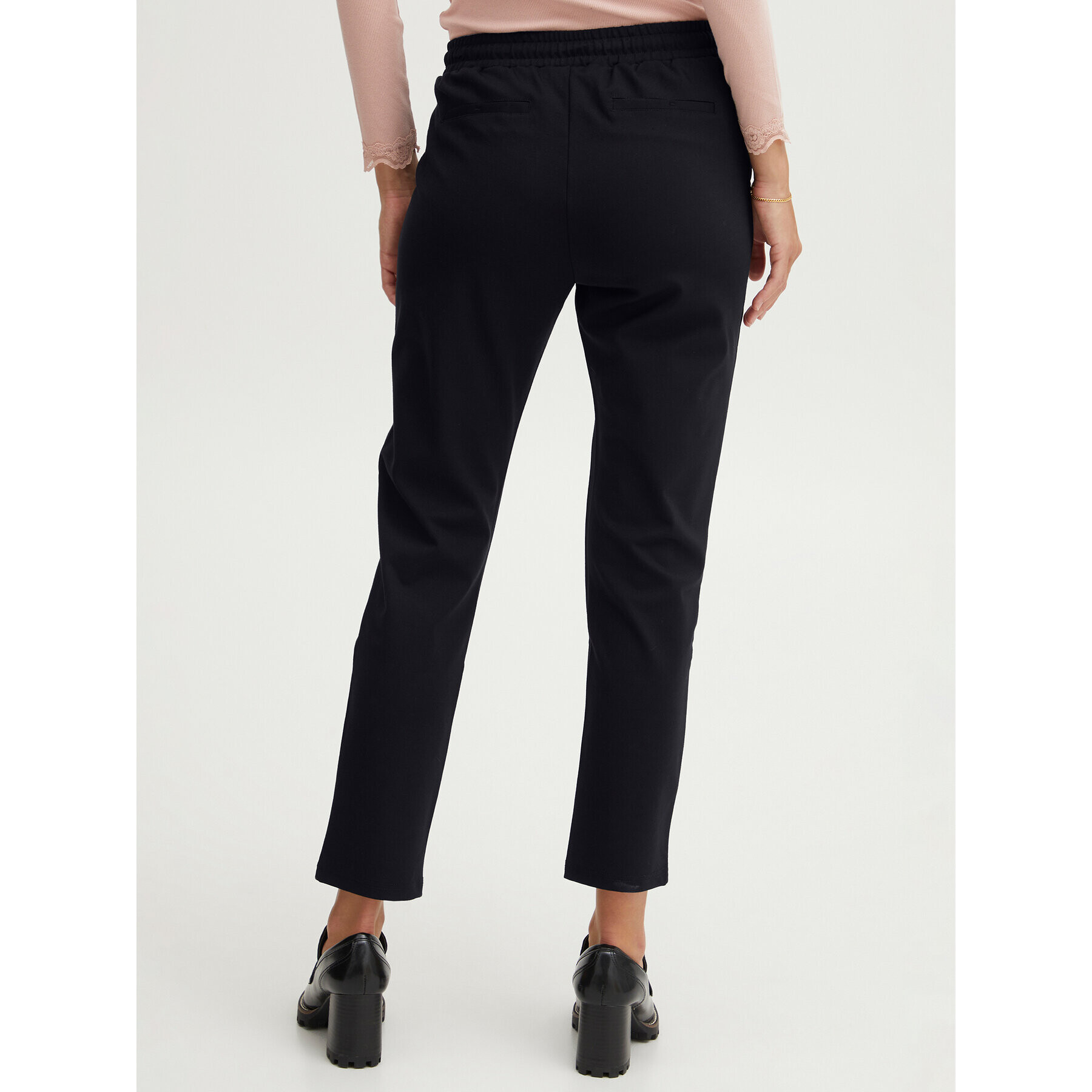 Fransa Текстилни панталони 20605622 Черен Regular Fit - Pepit.bg