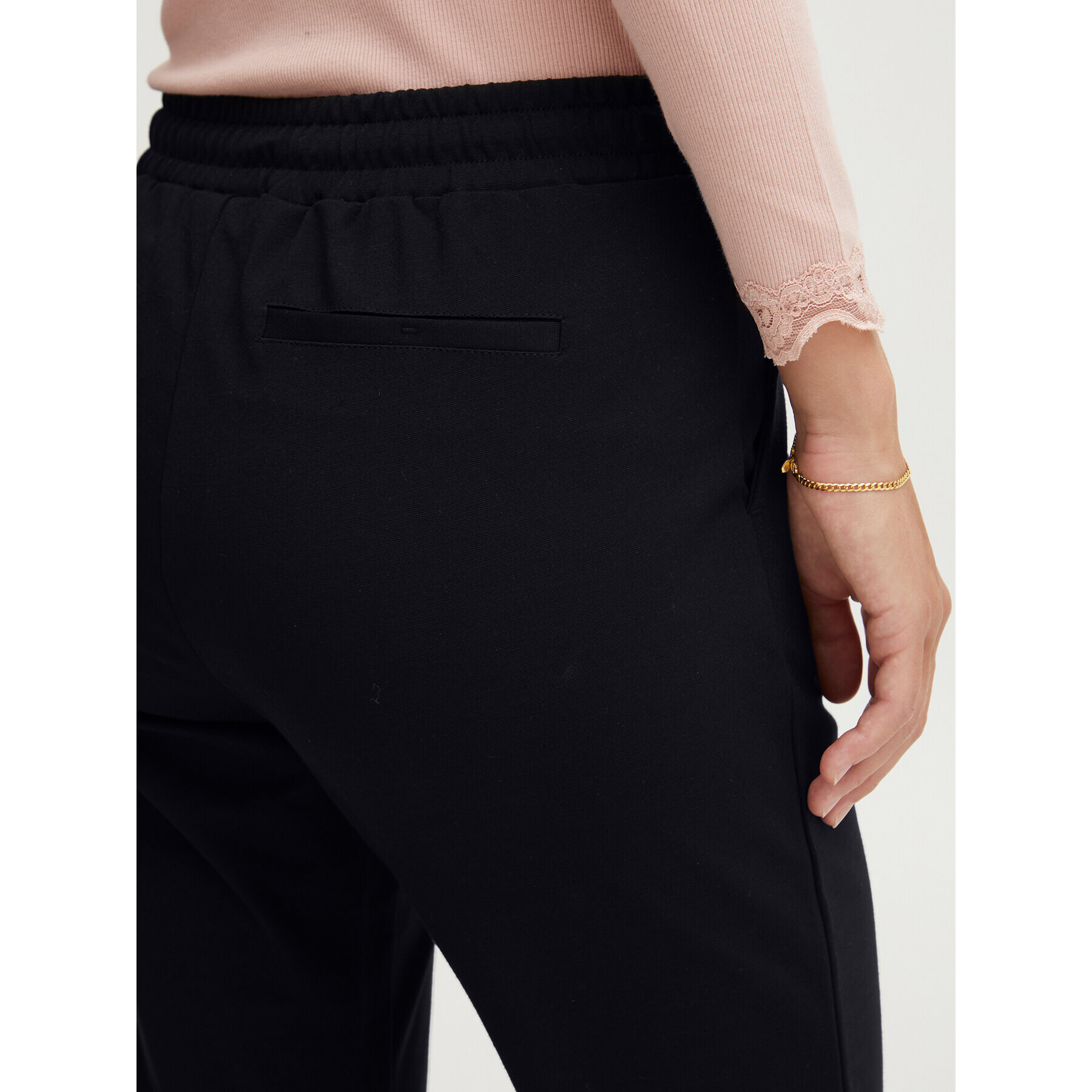 Fransa Текстилни панталони 20605622 Черен Regular Fit - Pepit.bg
