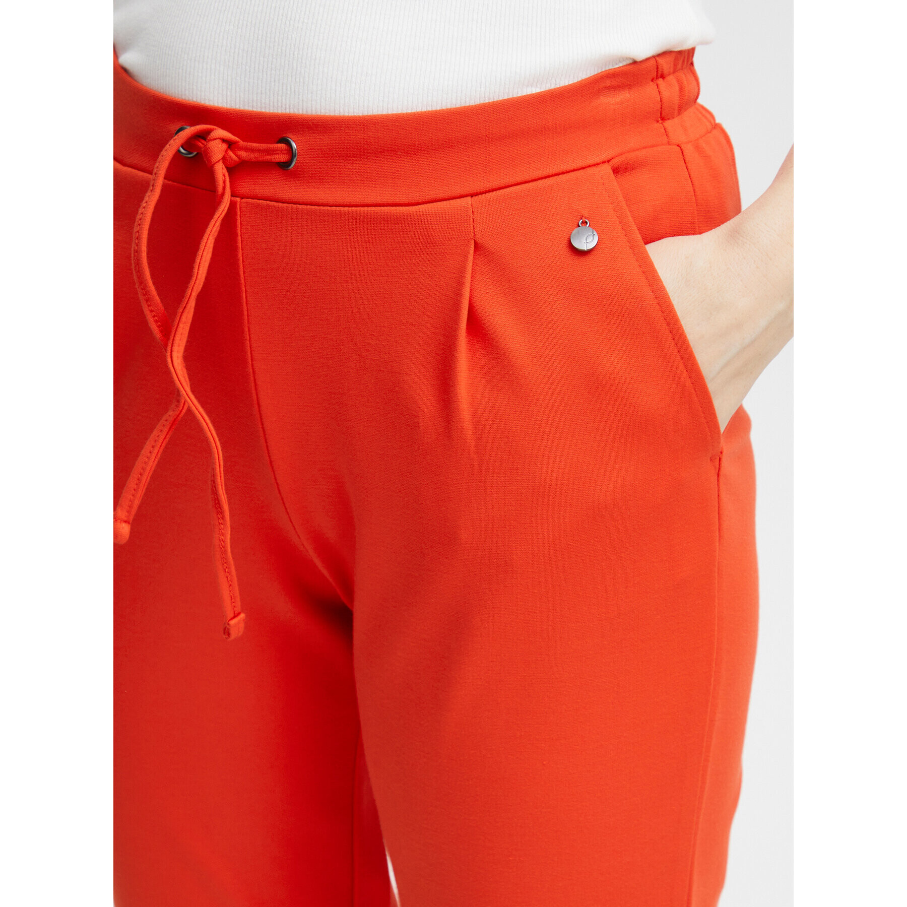 Fransa Текстилни панталони 20605622 Червен Regular Fit - Pepit.bg