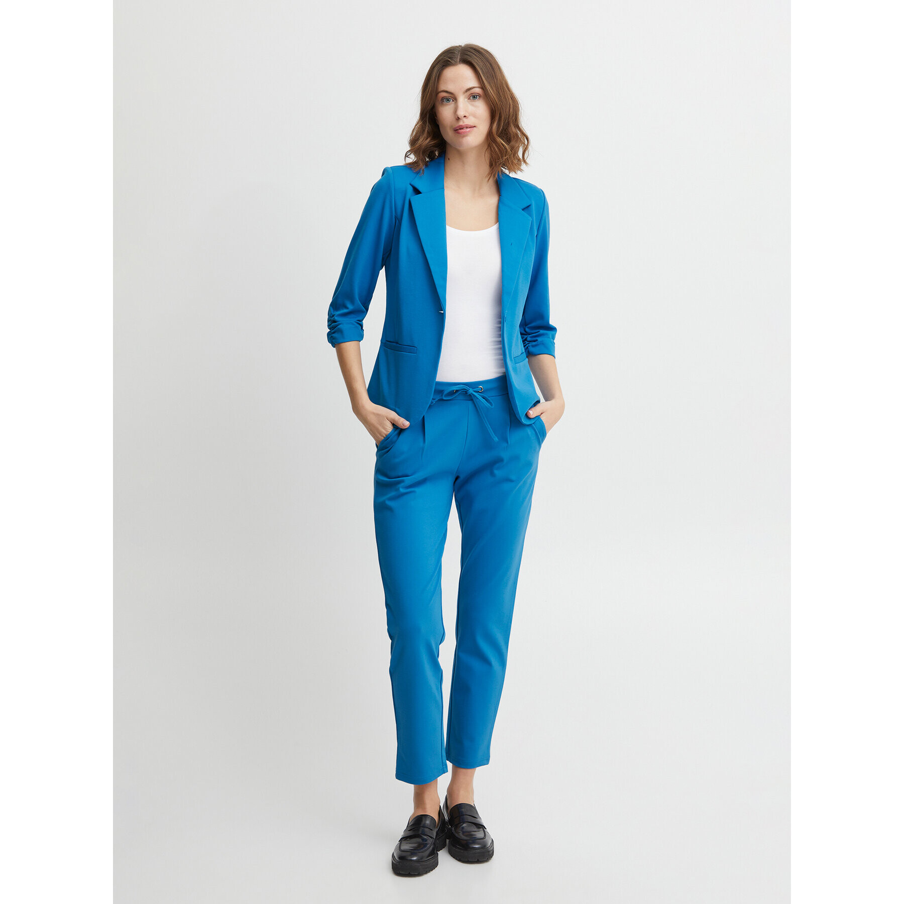 Fransa Текстилни панталони 20605622 Син Regular Fit - Pepit.bg