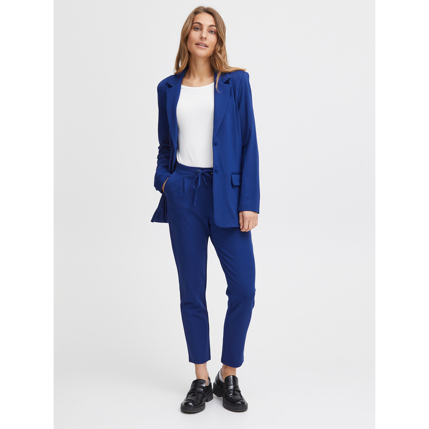 Fransa Текстилни панталони 20605622 Син Regular Fit - Pepit.bg