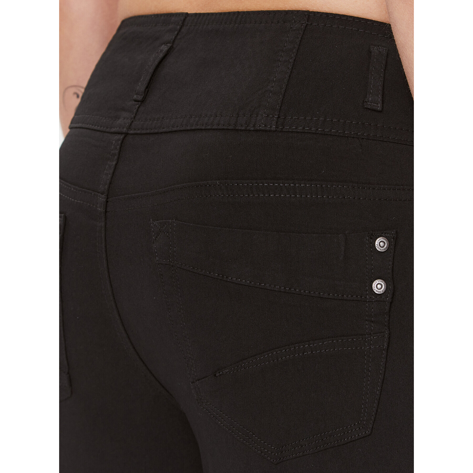 Fransa Текстилни панталони 20608336 Черен Slim Fit - Pepit.bg