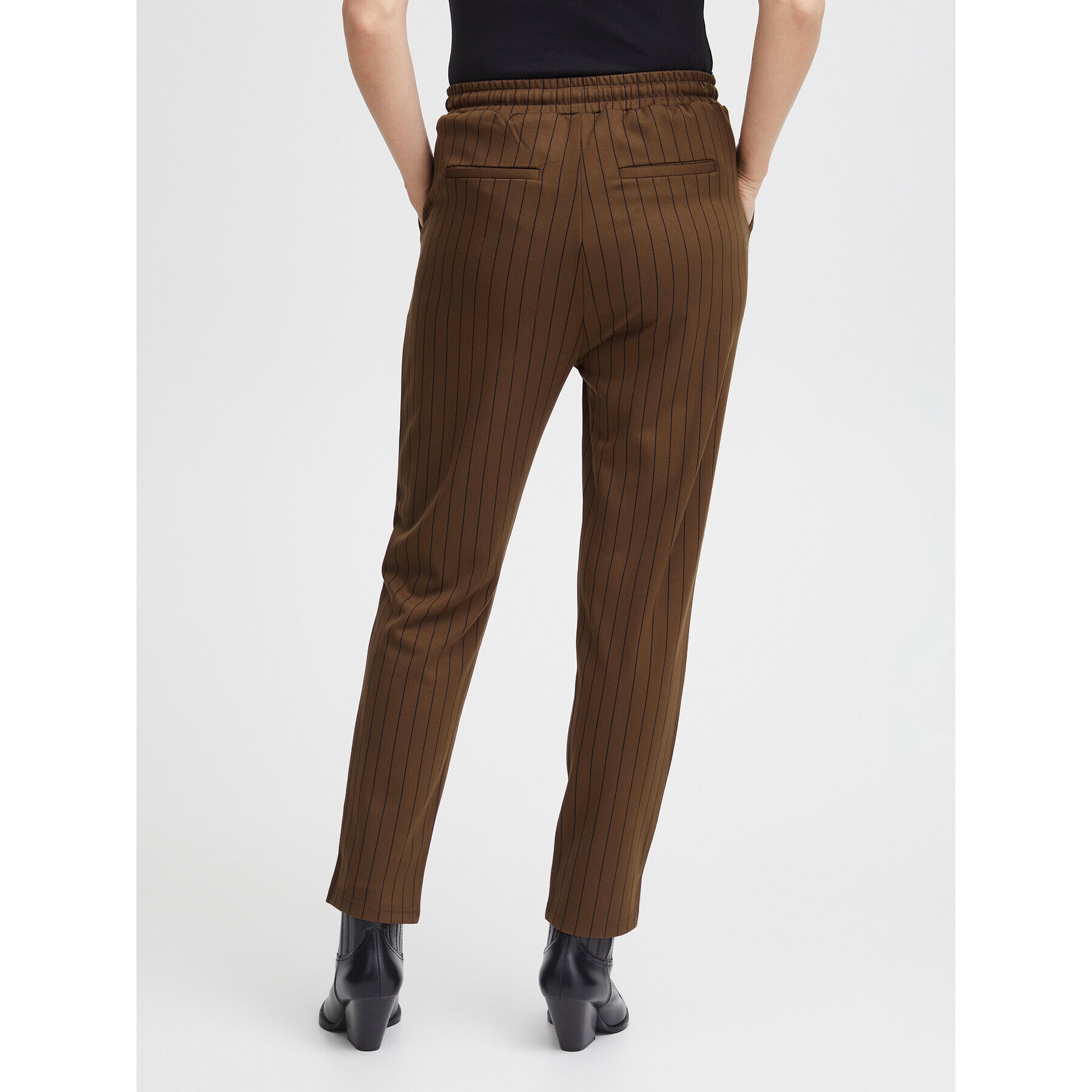 Fransa Текстилни панталони 20610972 Кафяв Regular Fit - Pepit.bg