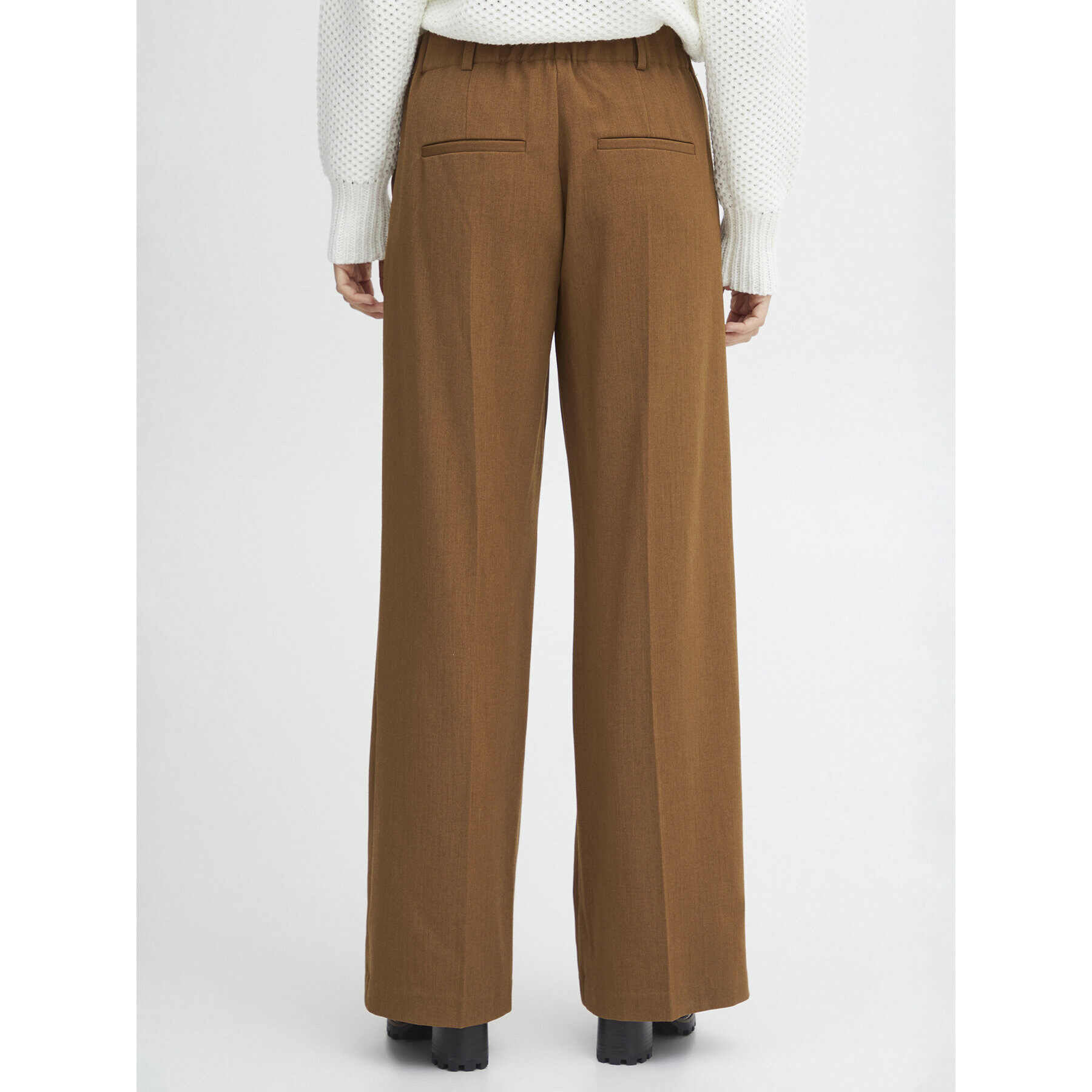 Fransa Текстилни панталони 20611709 Кафяв Regular Fit - Pepit.bg