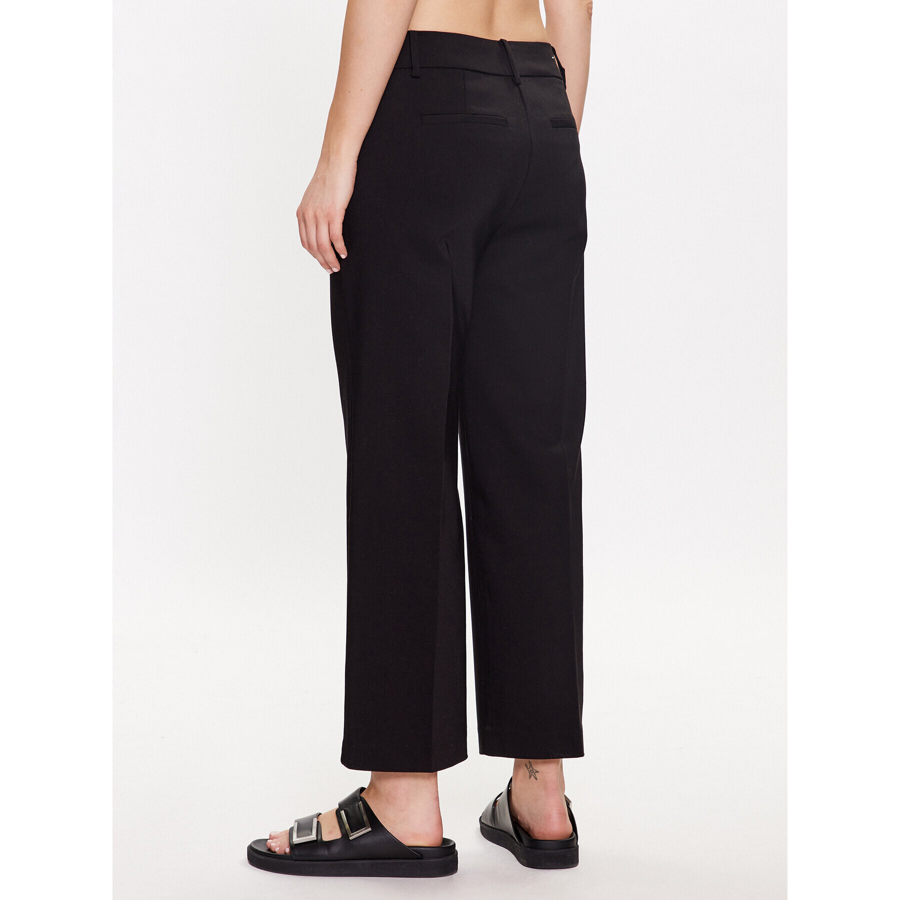 Fransa Текстилни панталони 20611919 Черен Slim Fit - Pepit.bg