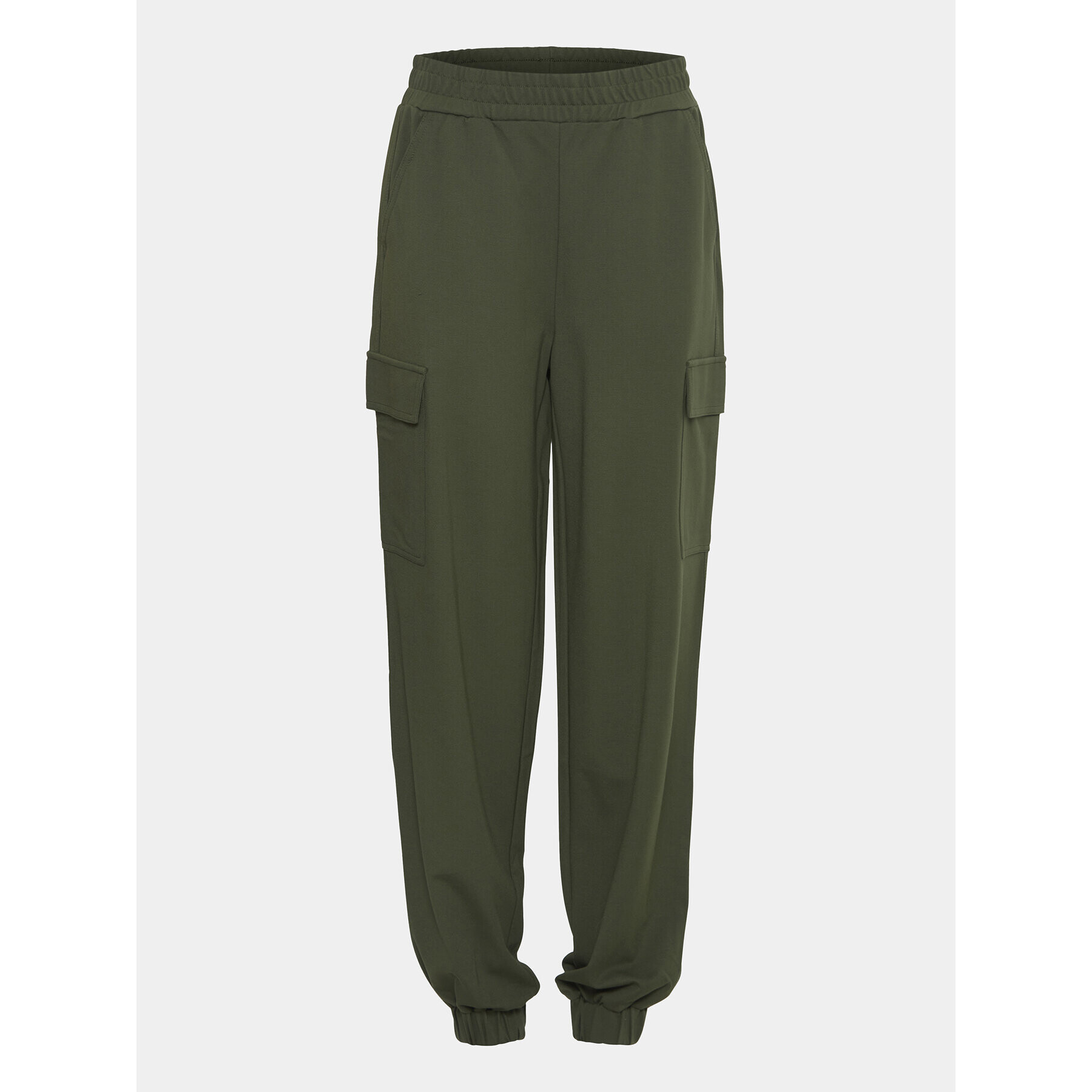 Fransa Текстилни панталони 20612726 Зелен Regular Fit - Pepit.bg