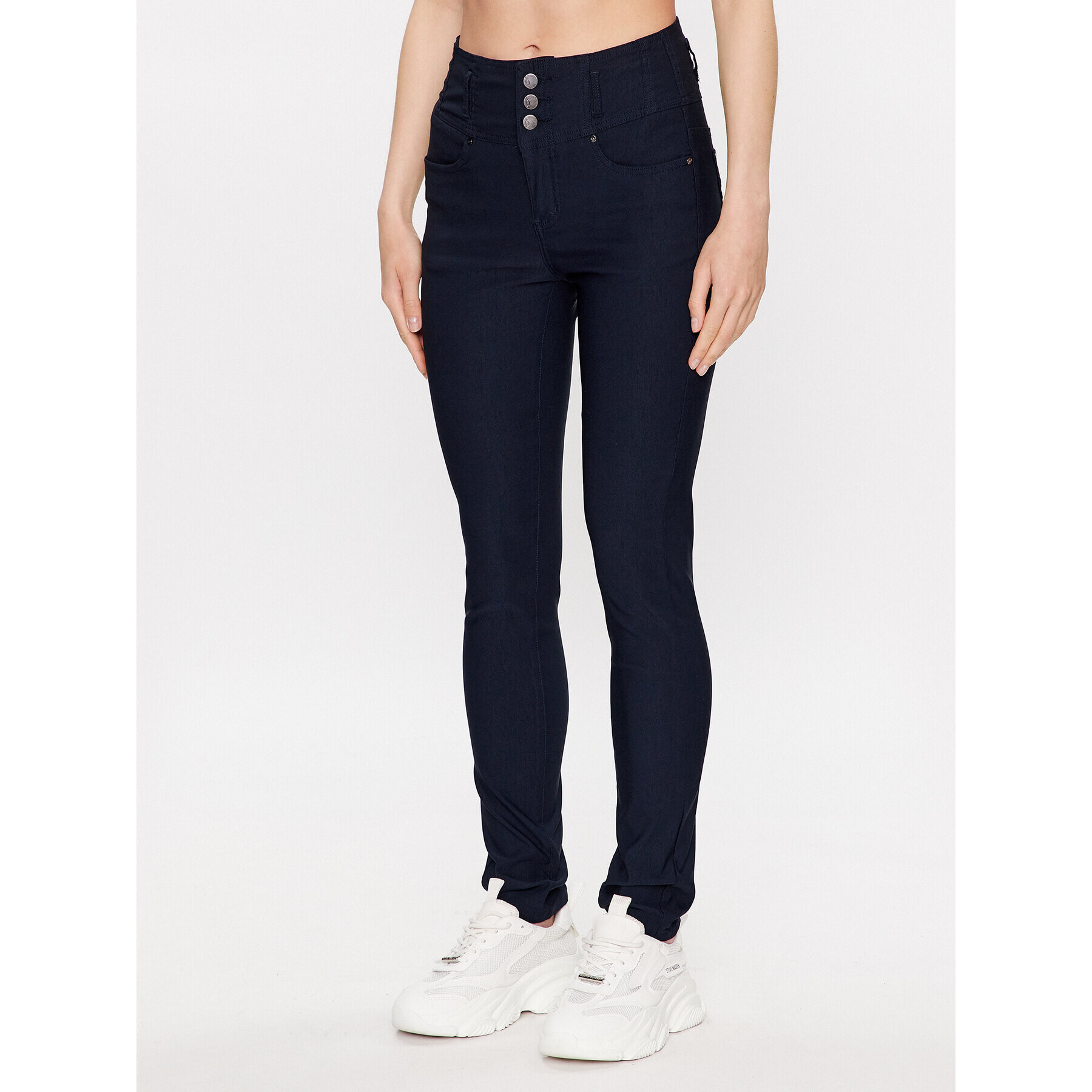 Fransa Текстилни панталони 601749 Сив Regular Fit - Pepit.bg