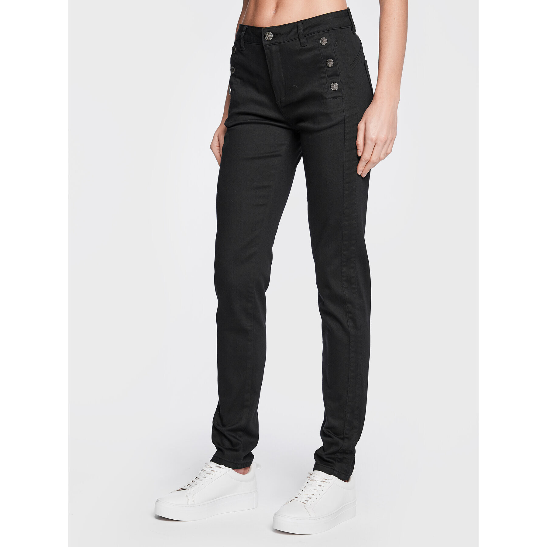 Fransa Текстилни панталони Lomax 1 20607793 Черен Tight Fit - Pepit.bg