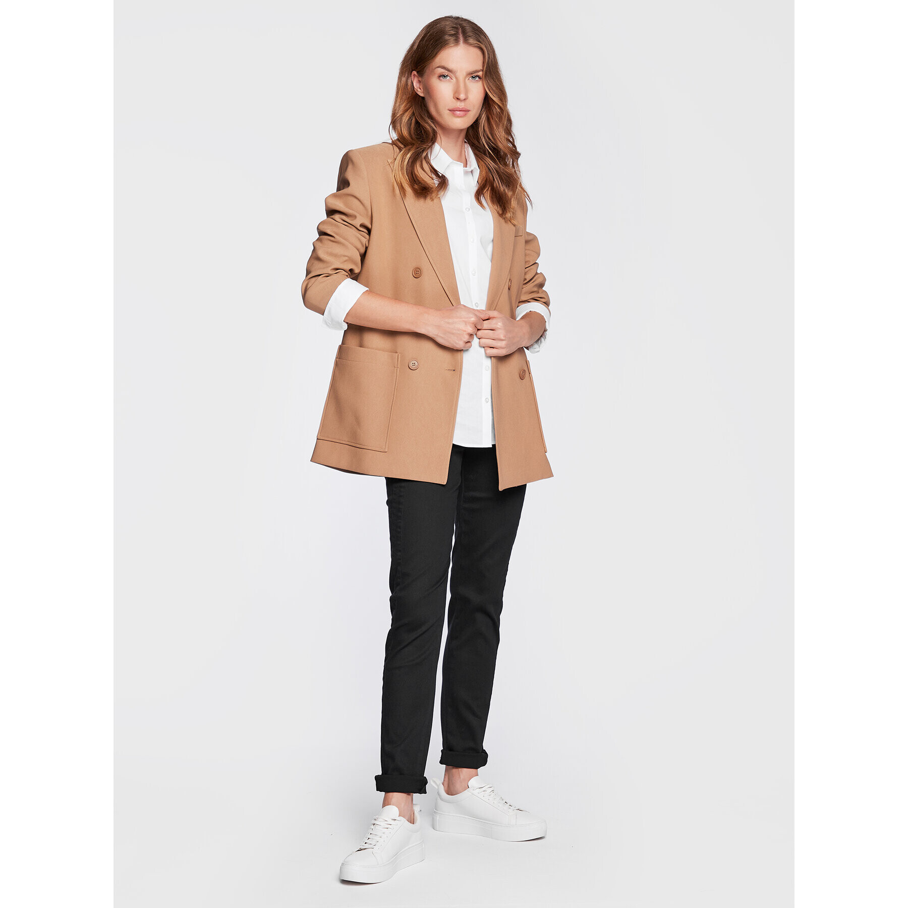 Fransa Текстилни панталони Lomax 1 20607793 Черен Tight Fit - Pepit.bg