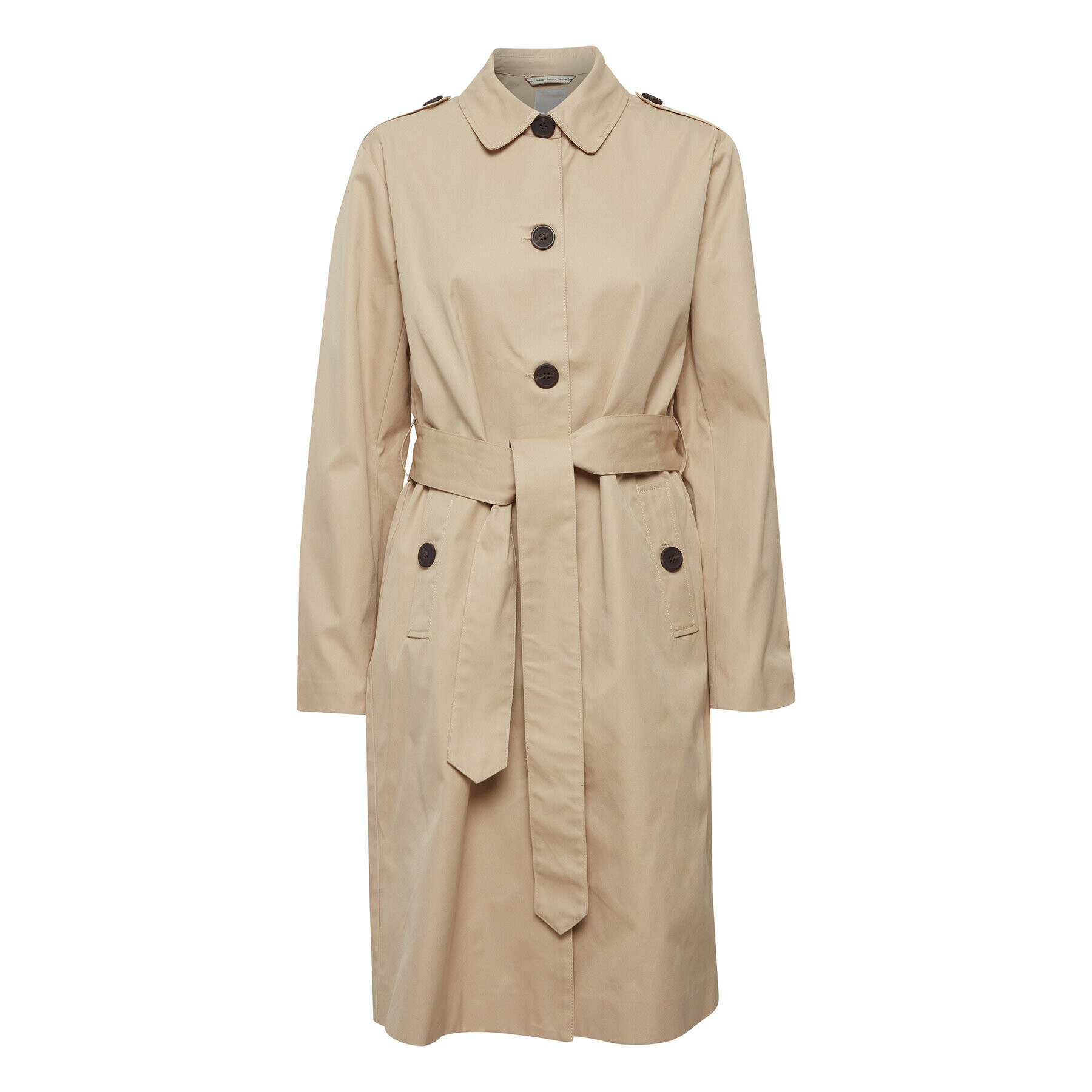 Fransa Тренч 20611623 Кафяв Regular Fit - Pepit.bg